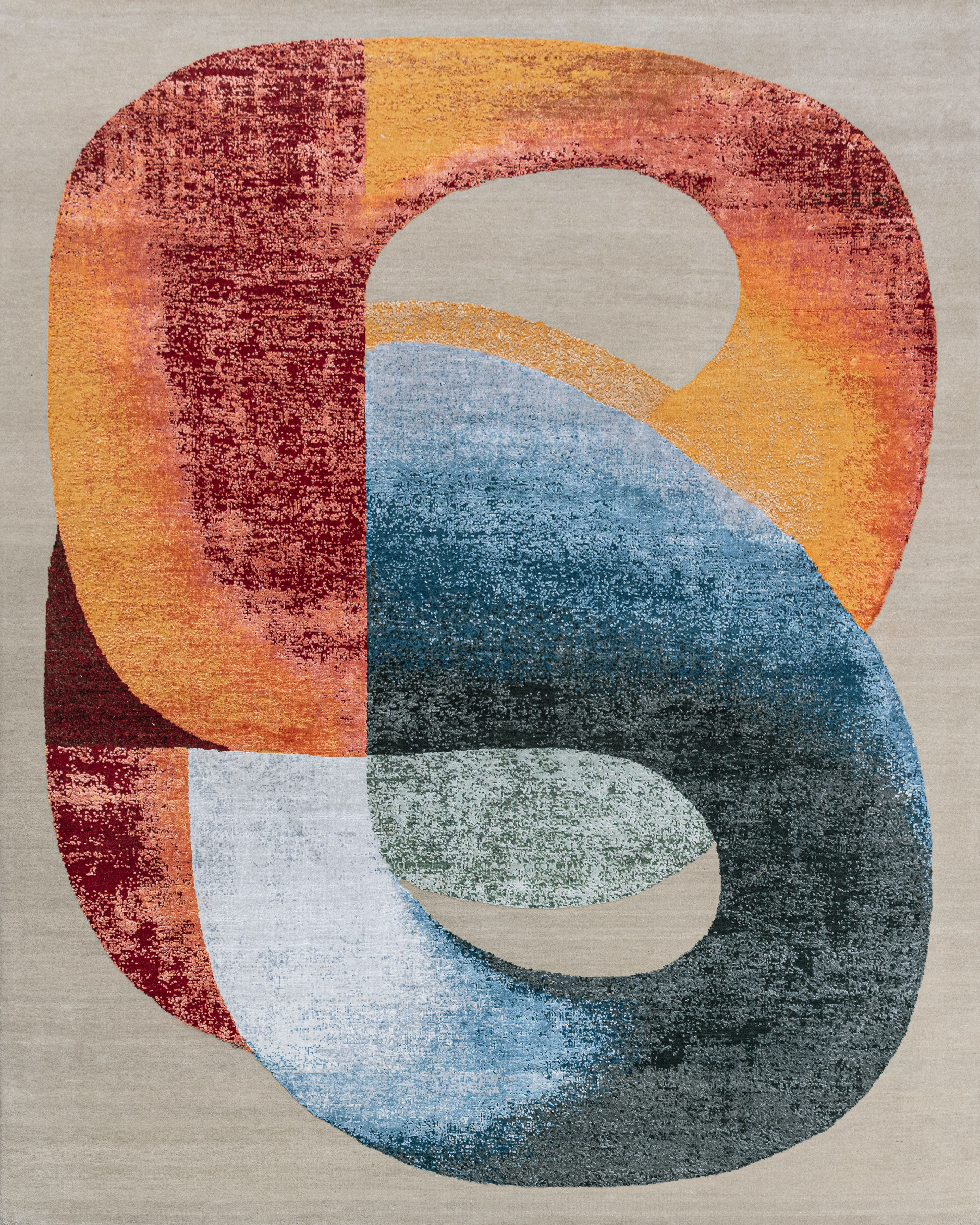 Hand Knotted Modern Contemporary Carpet 2