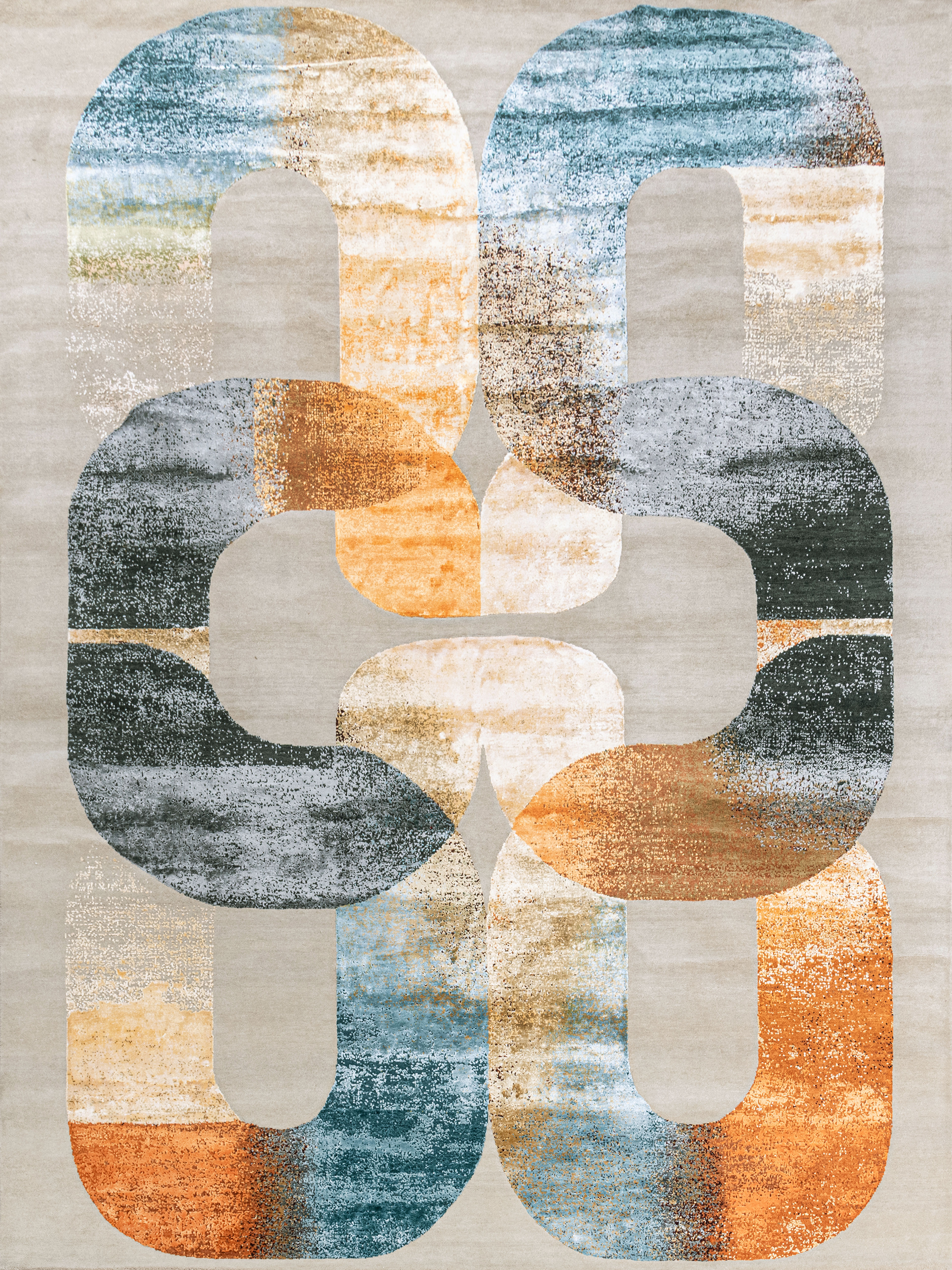 Hand Knotted Modern Contemporary Carpet