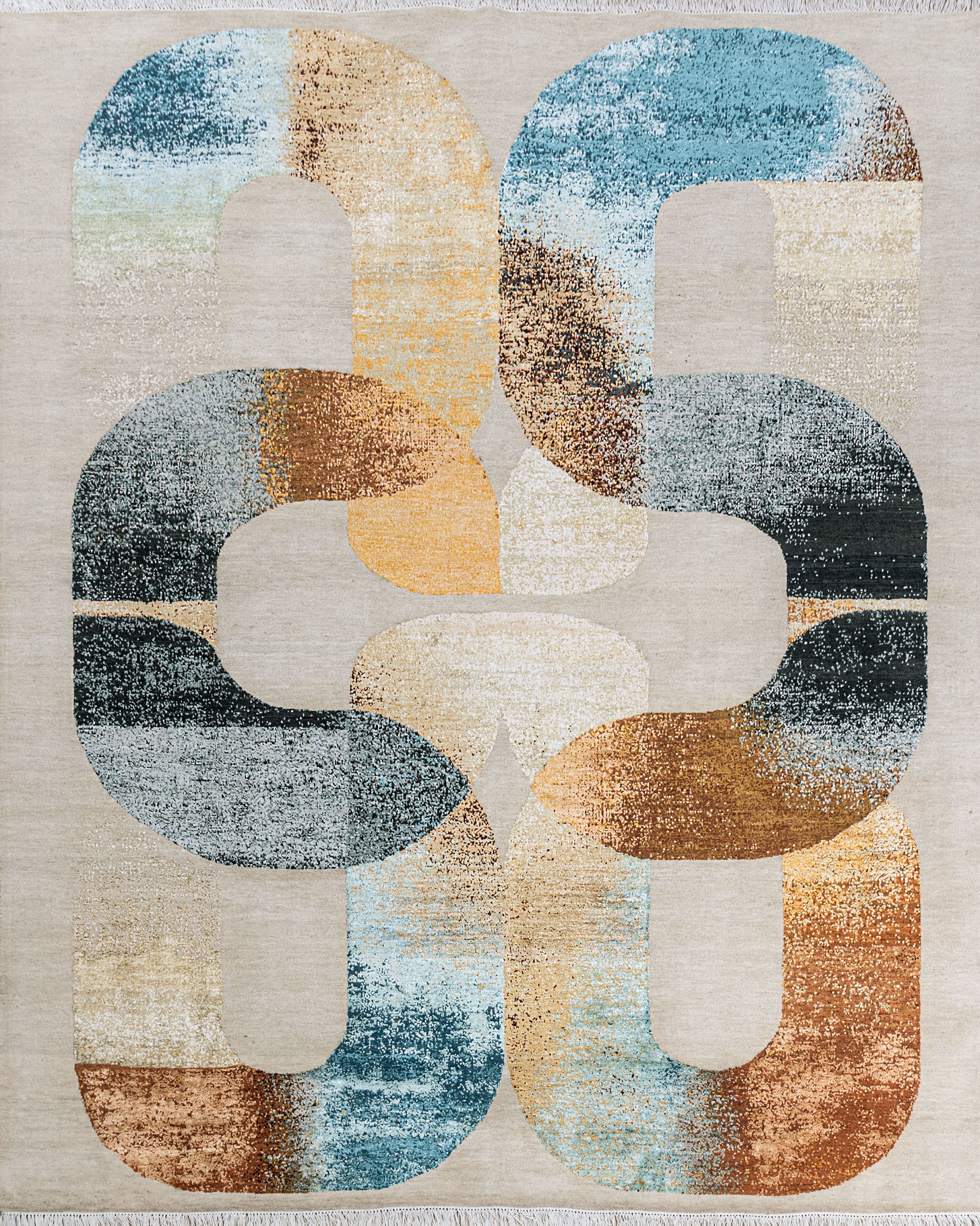 Hand Knotted Modern Contemporary Carpet