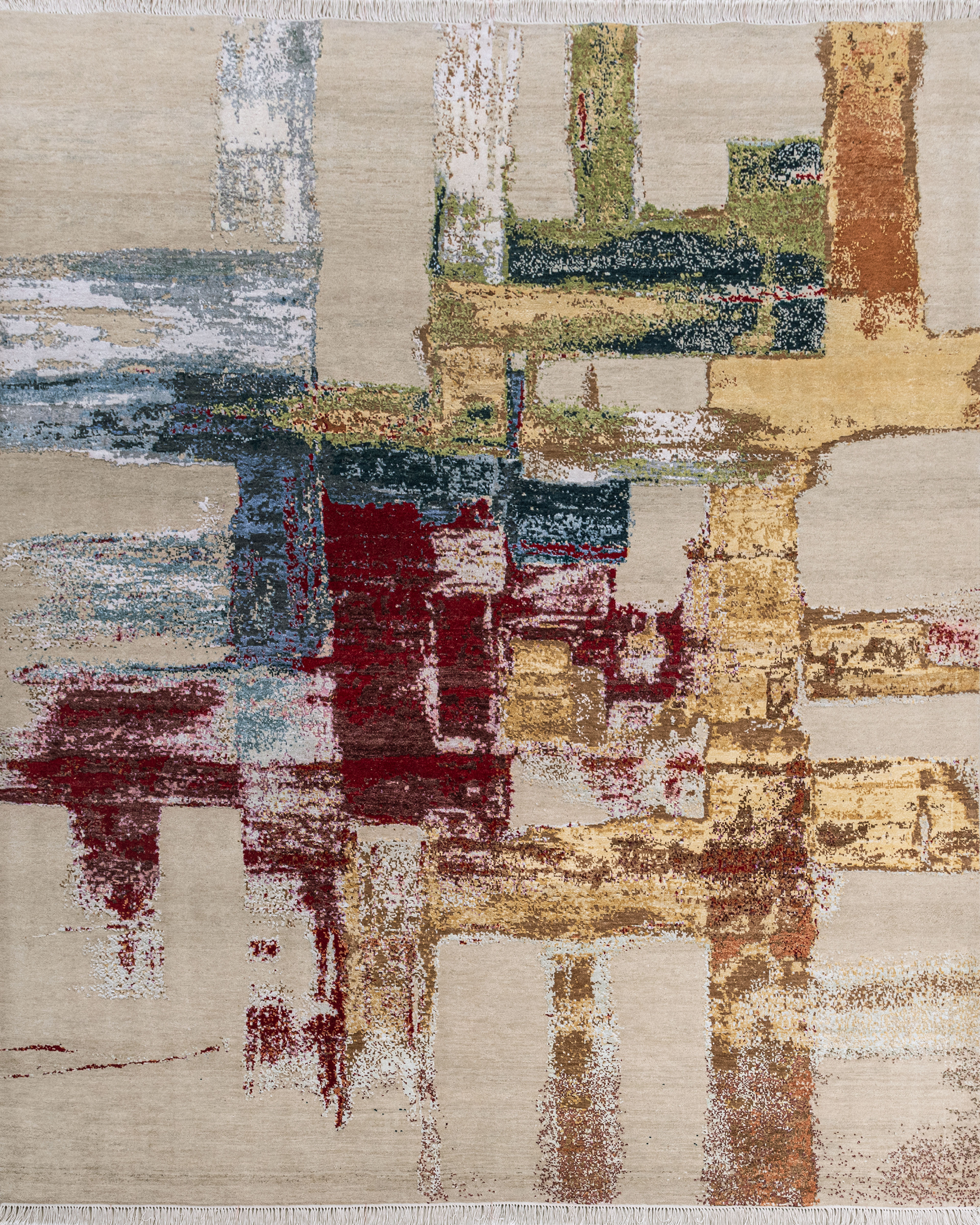 Hand Knotted Modern Contemporary Carpet 2