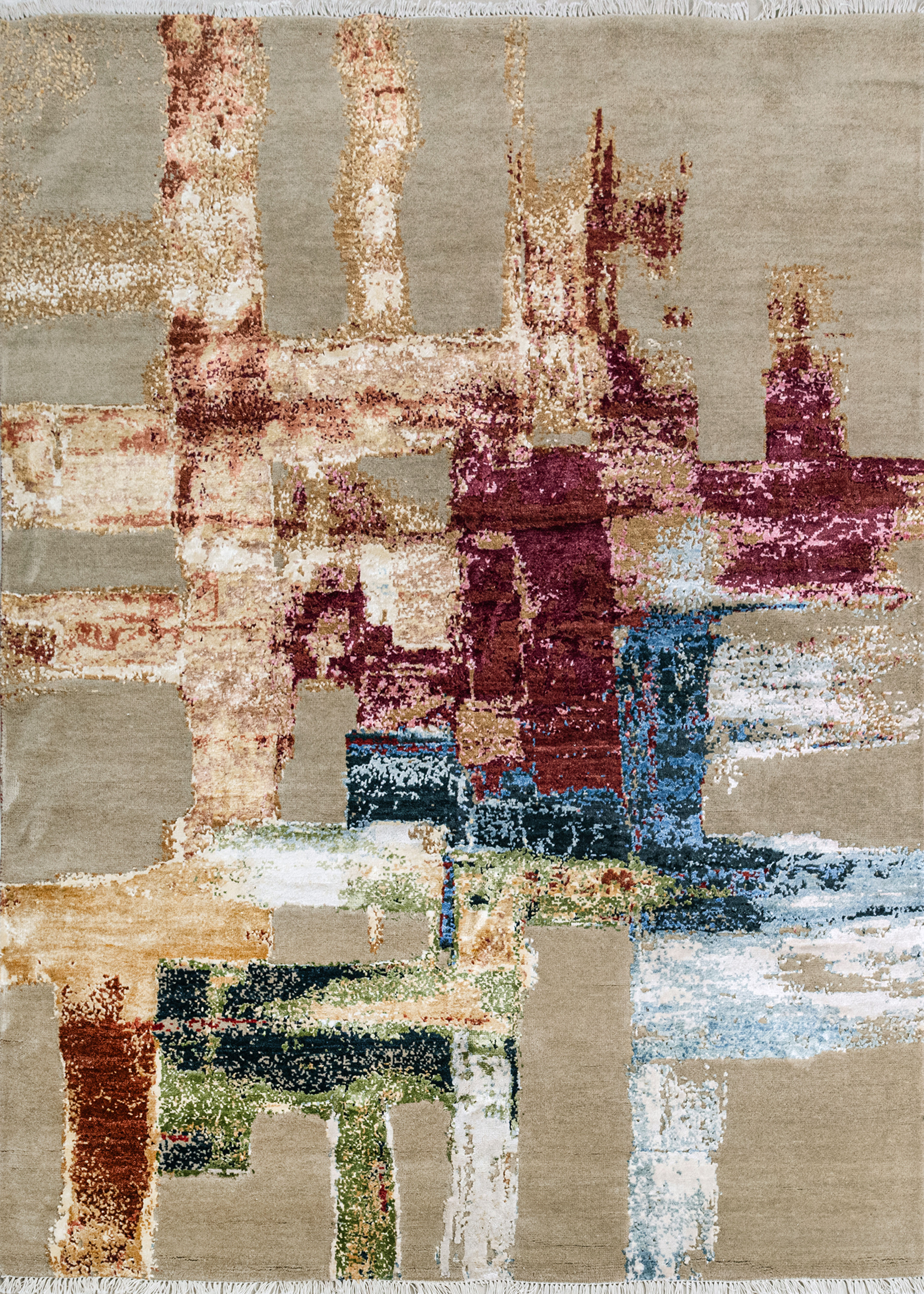 Hand Knotted Modern Contemporary Carpet