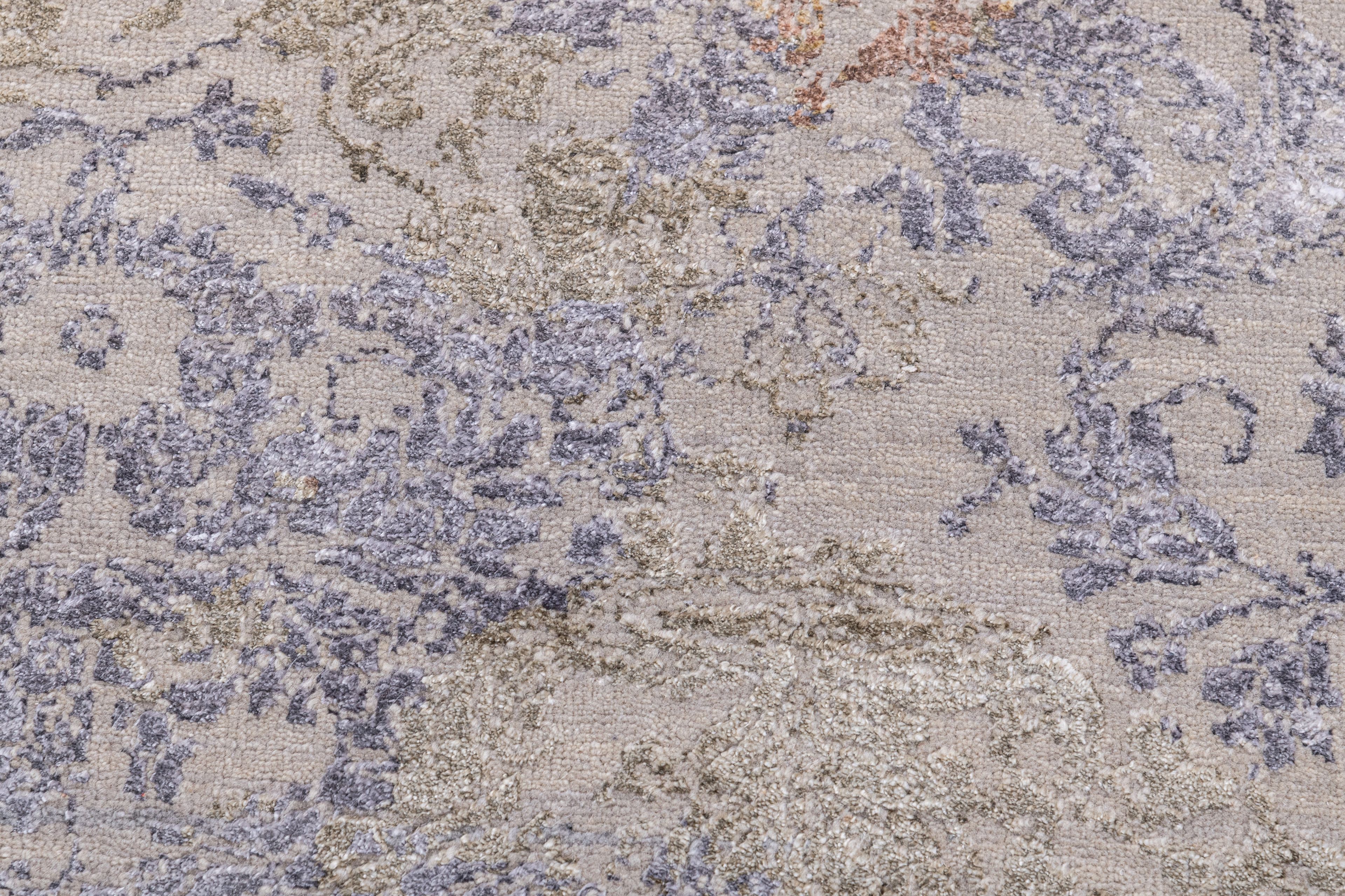 Hand Knotted Wool & Silk Carpet 3