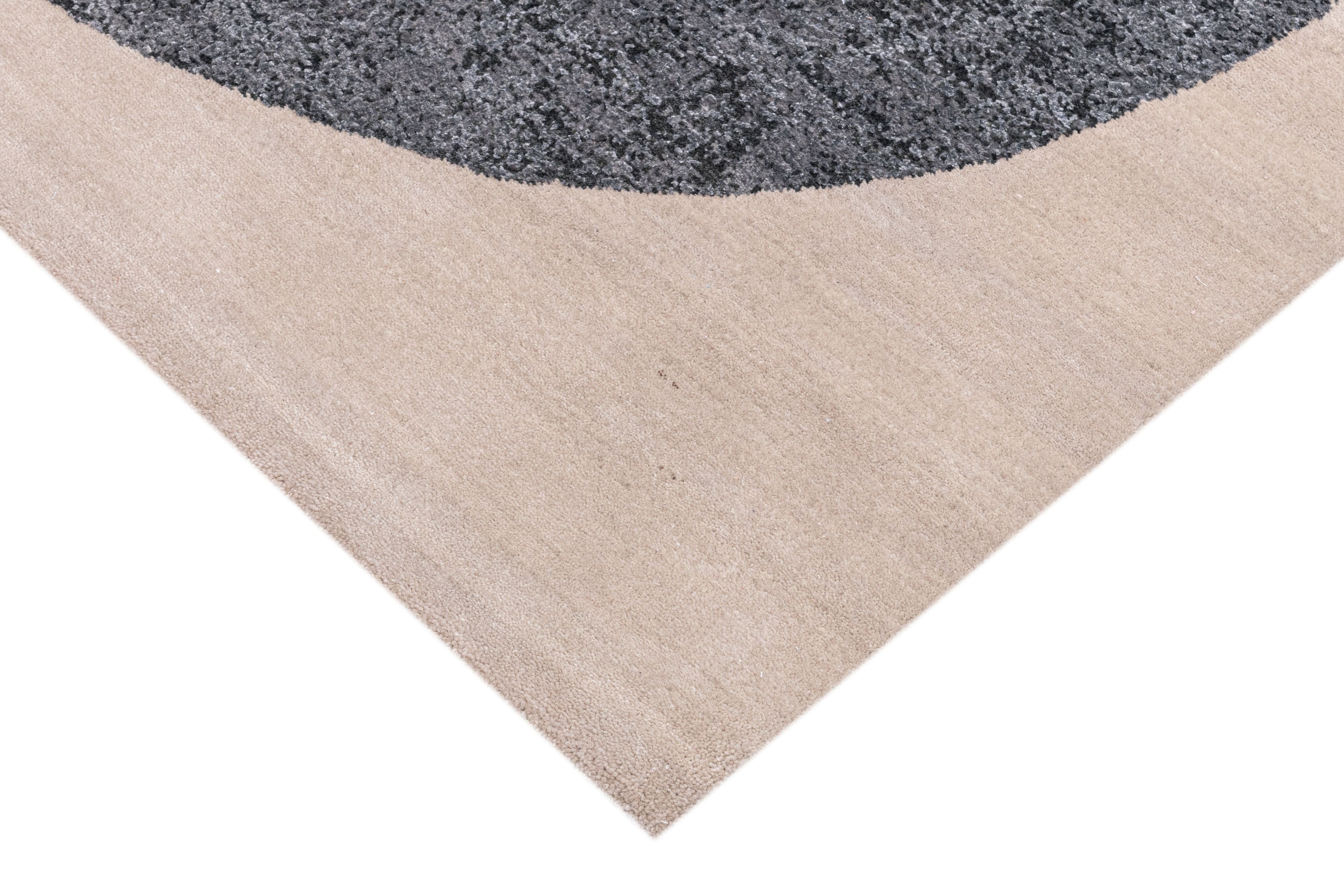 Hand Knotted Modern Contemporary Carpet 4