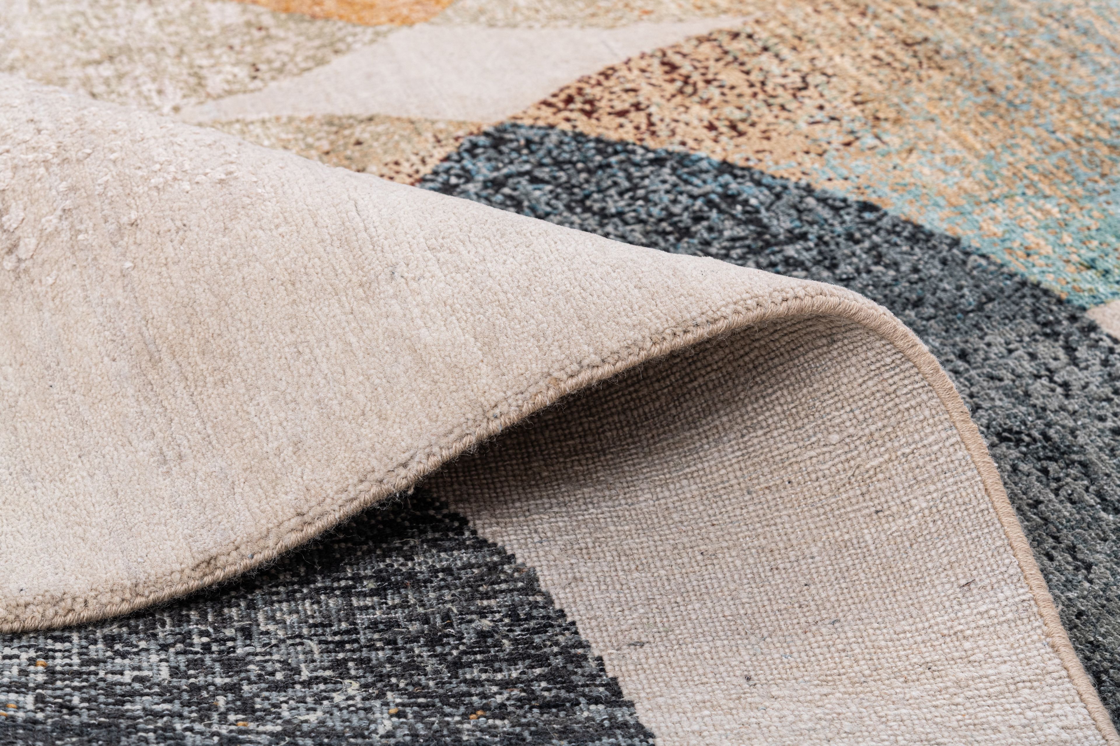 Hand Knotted Modern Contemporary Carpet 6