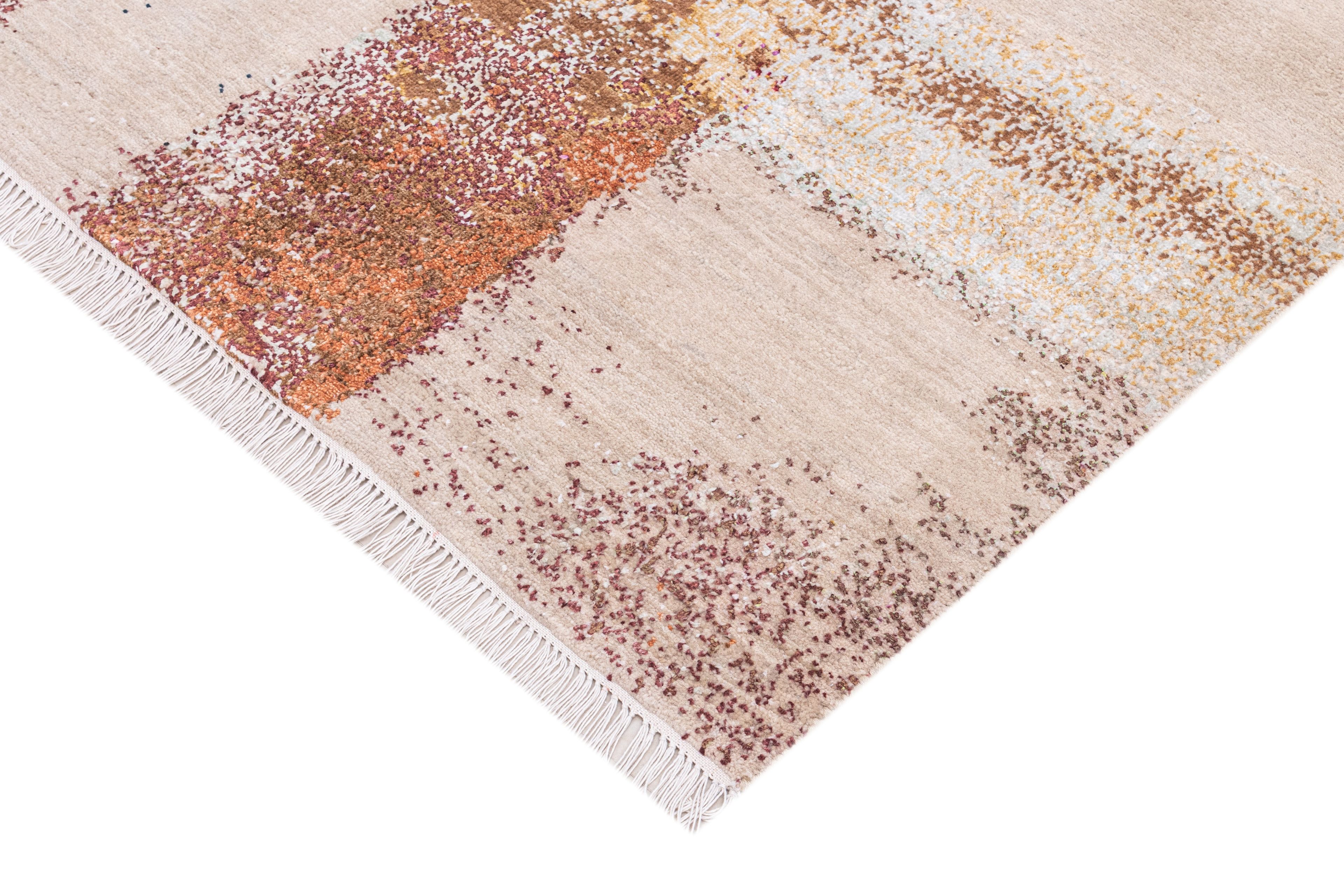 Hand Knotted Modern Contemporary Carpet 4