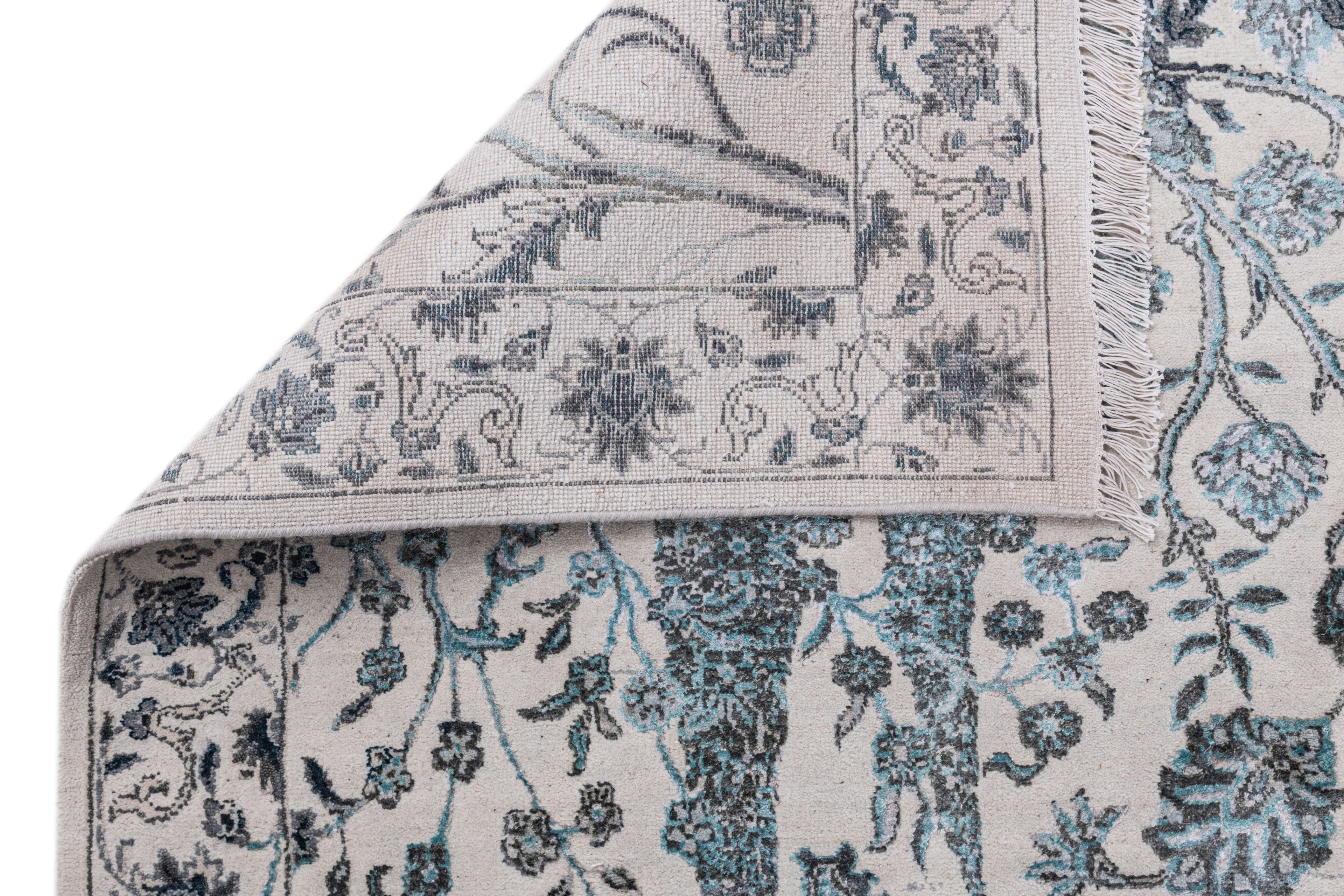 Hand Knotted Modern Contemporary Carpet 5
