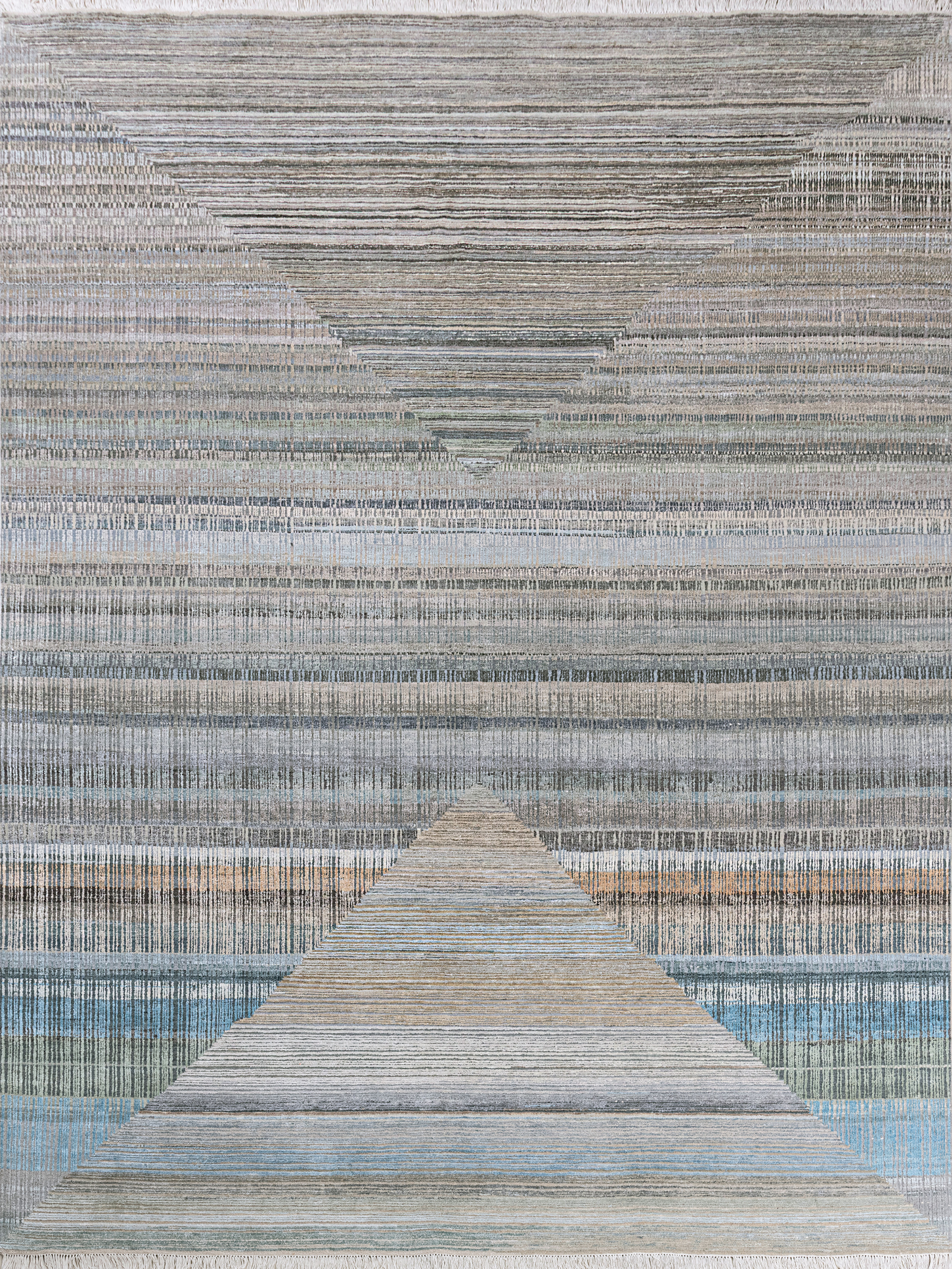 Hand Knotted Modern Contemporary Carpet 2