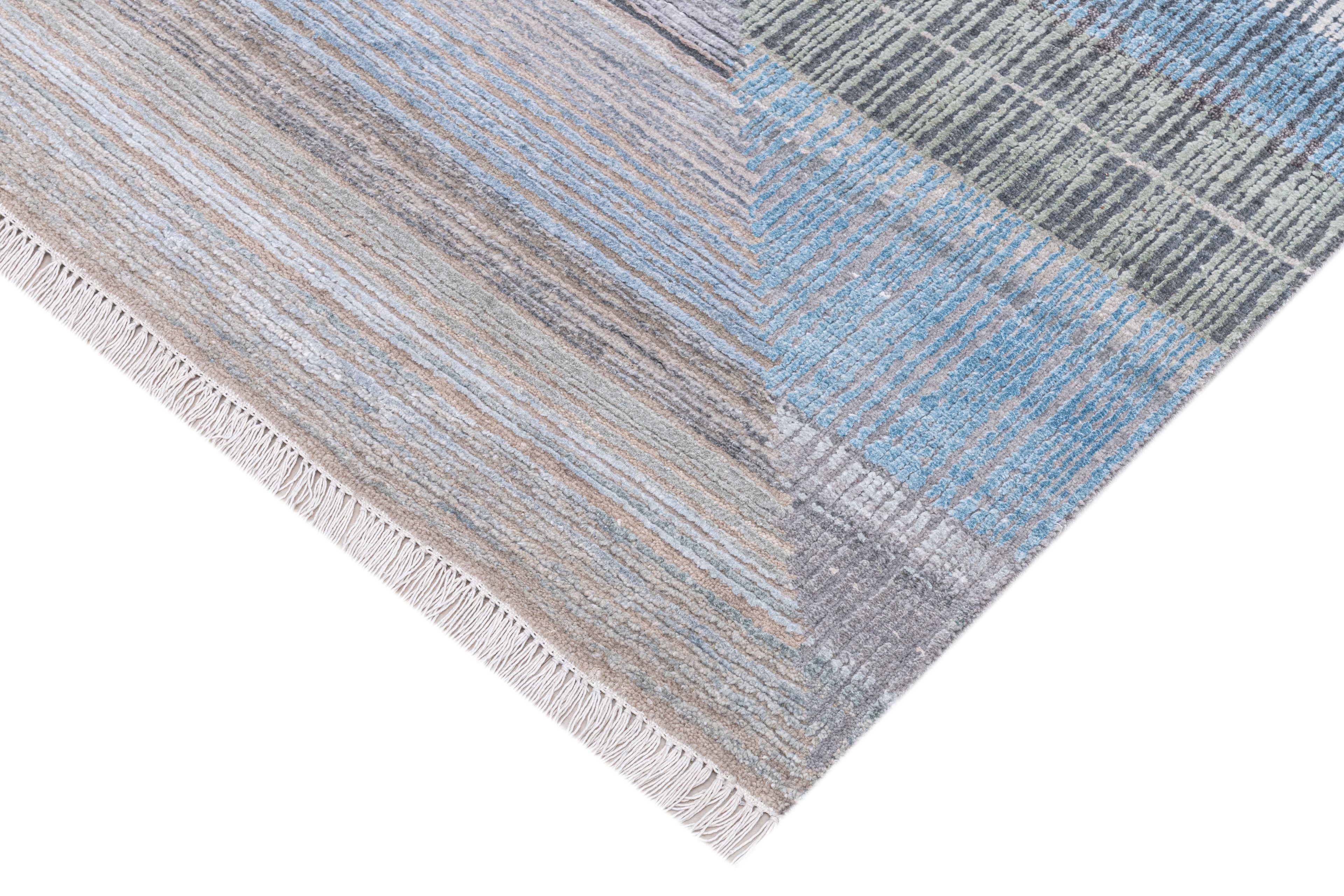 Hand Knotted Modern Contemporary Carpet 4