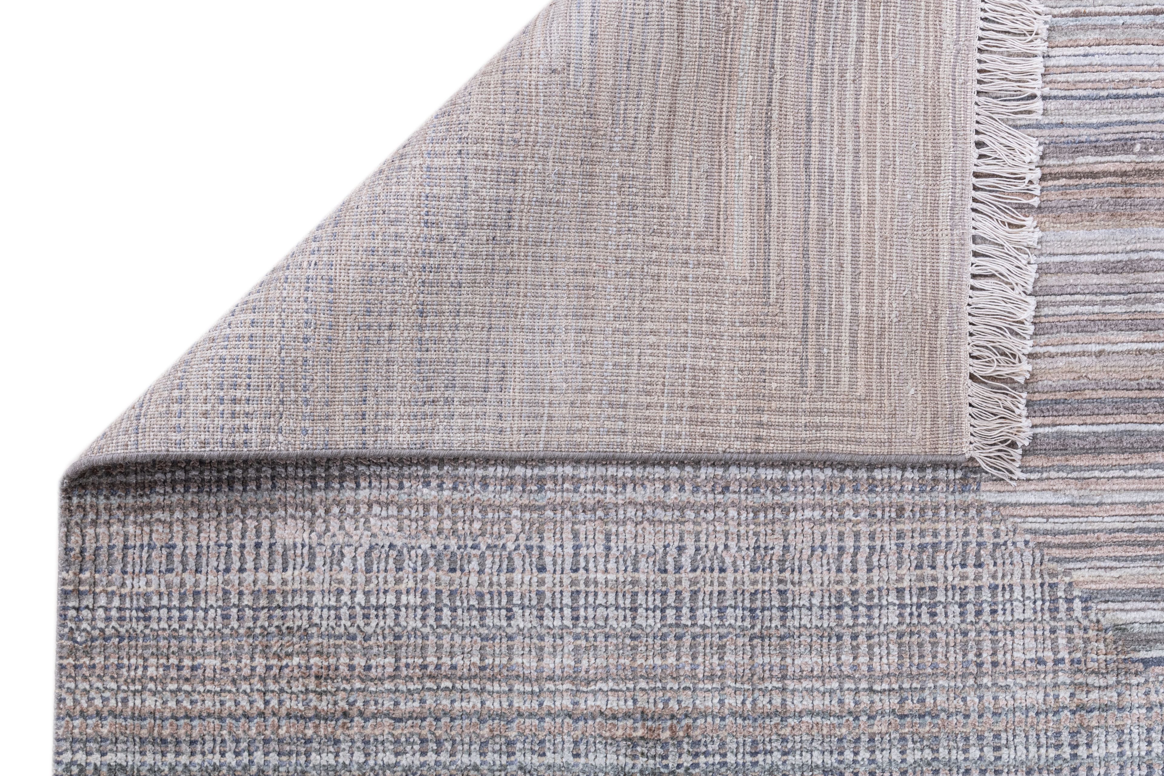 Hand Knotted Modern Contemporary Carpet 5