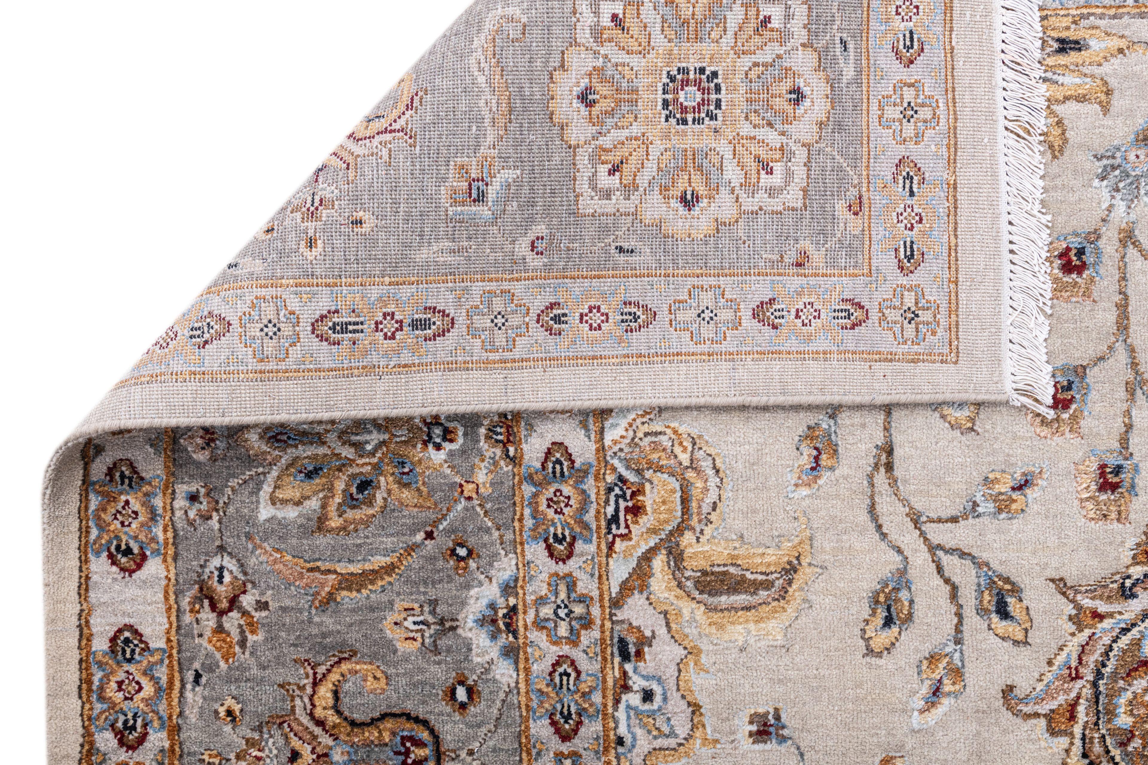 Hand Knotted Wool & Silk Carpet 5