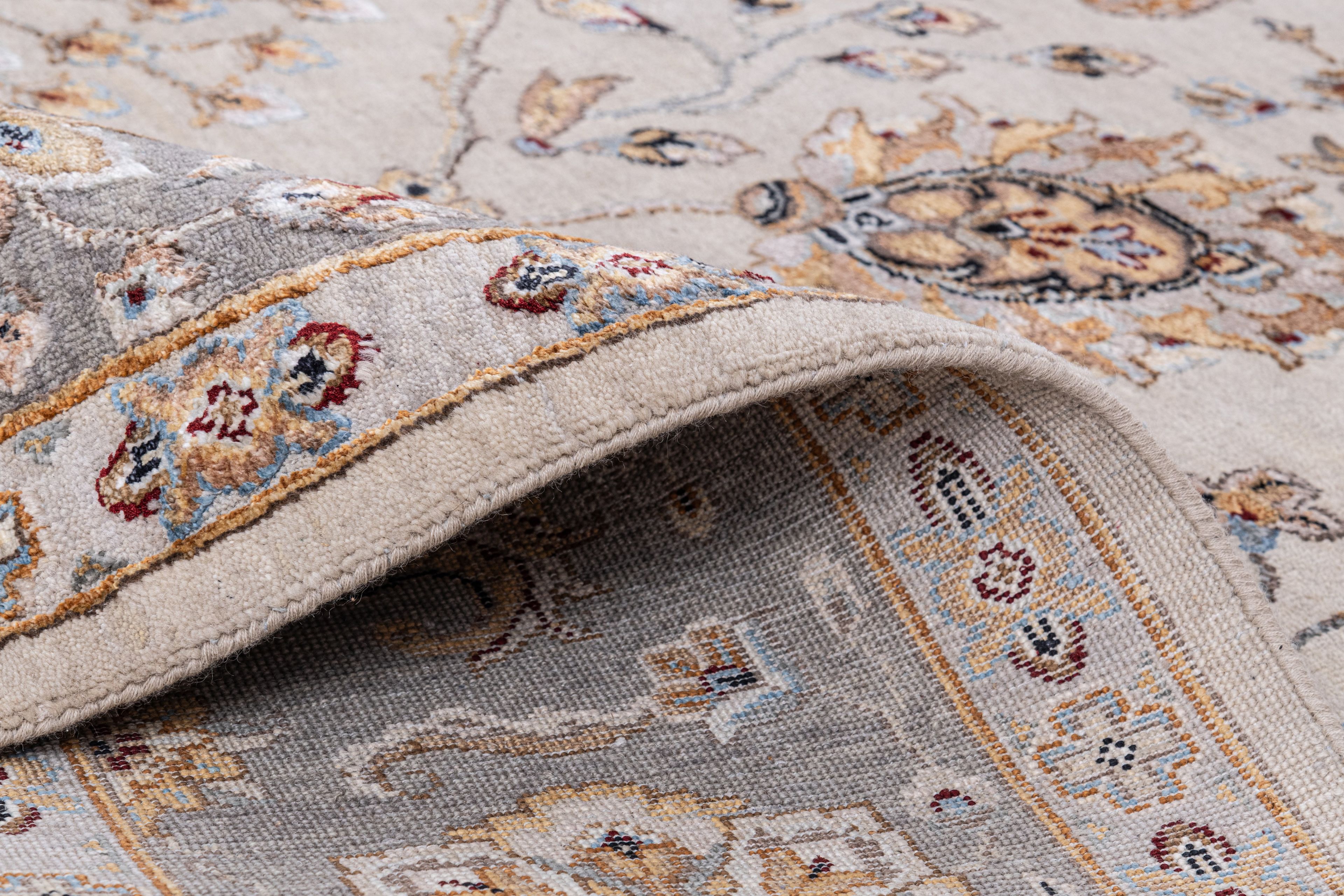 Hand Knotted Wool & Silk Carpet 6