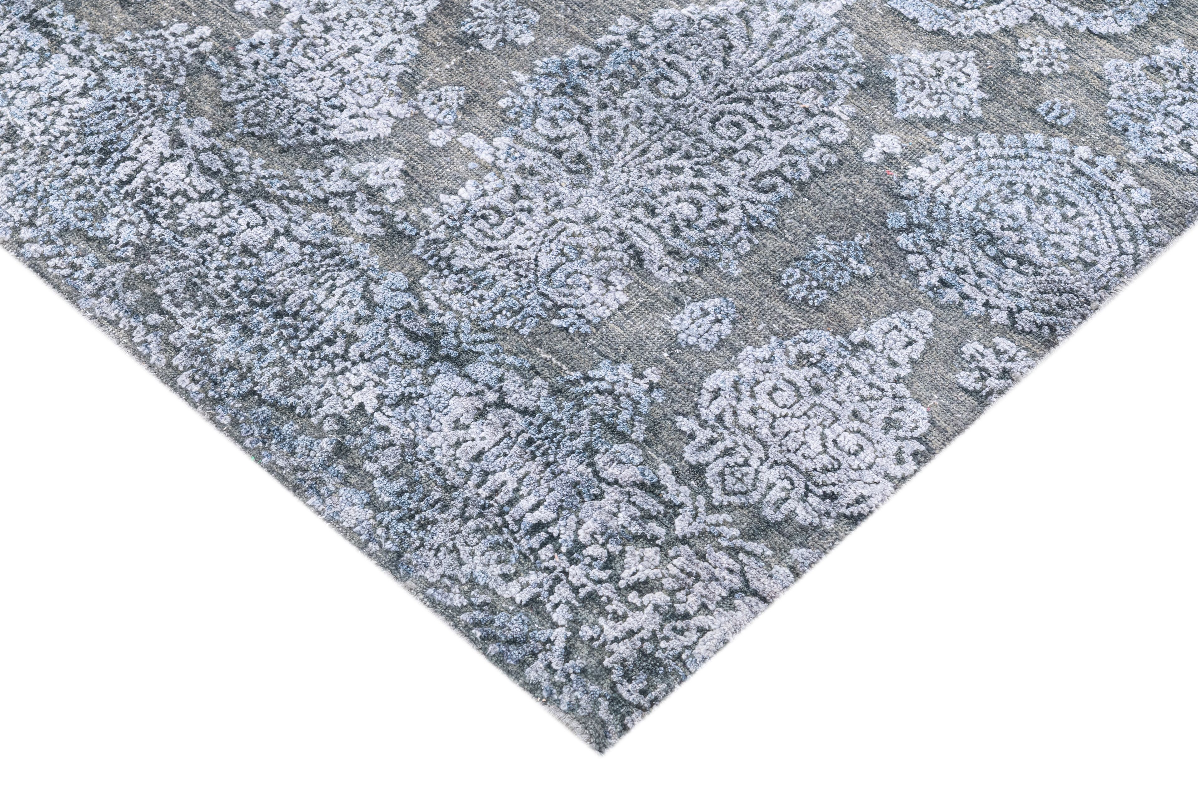 Hand Knotted Modern Contemporary Carpet 4