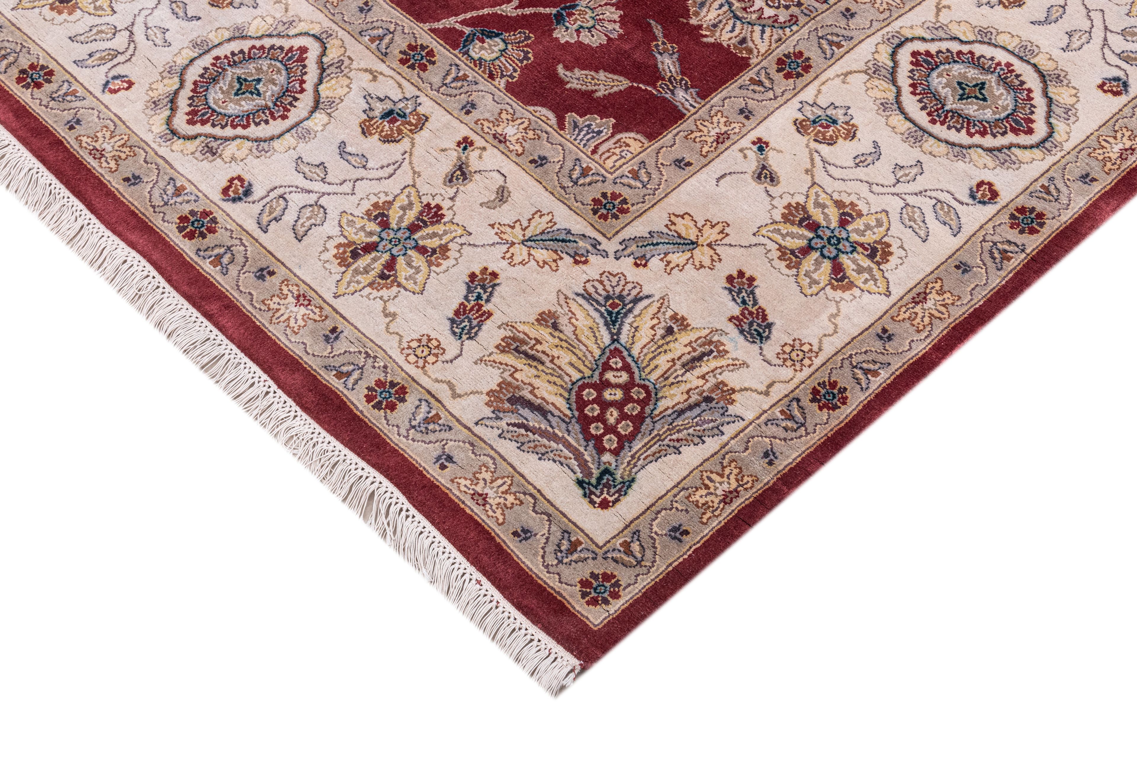 Hand Knotted Pure Silk Carpet 4