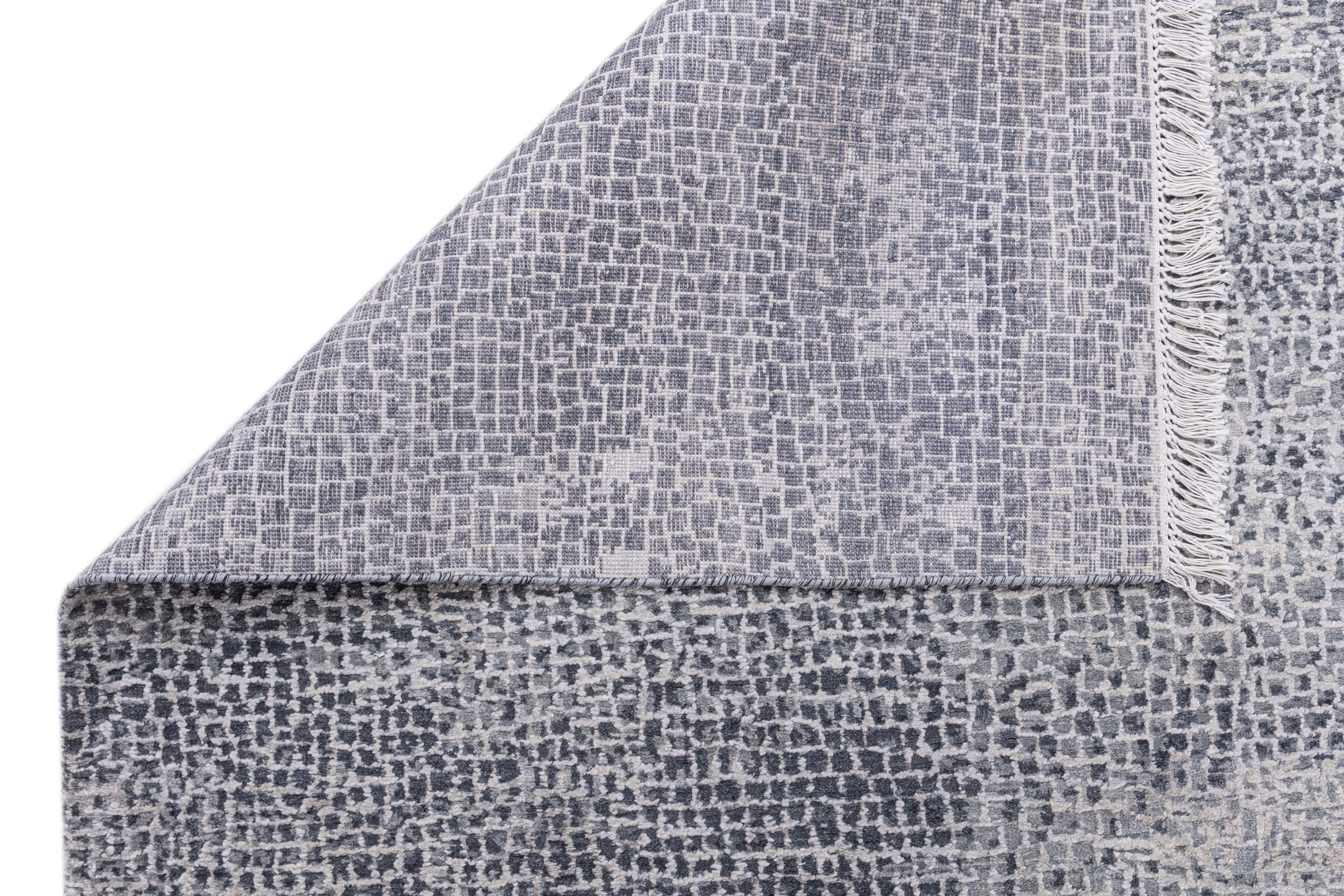 Hand Knotted Modern Contemporary Carpet 5