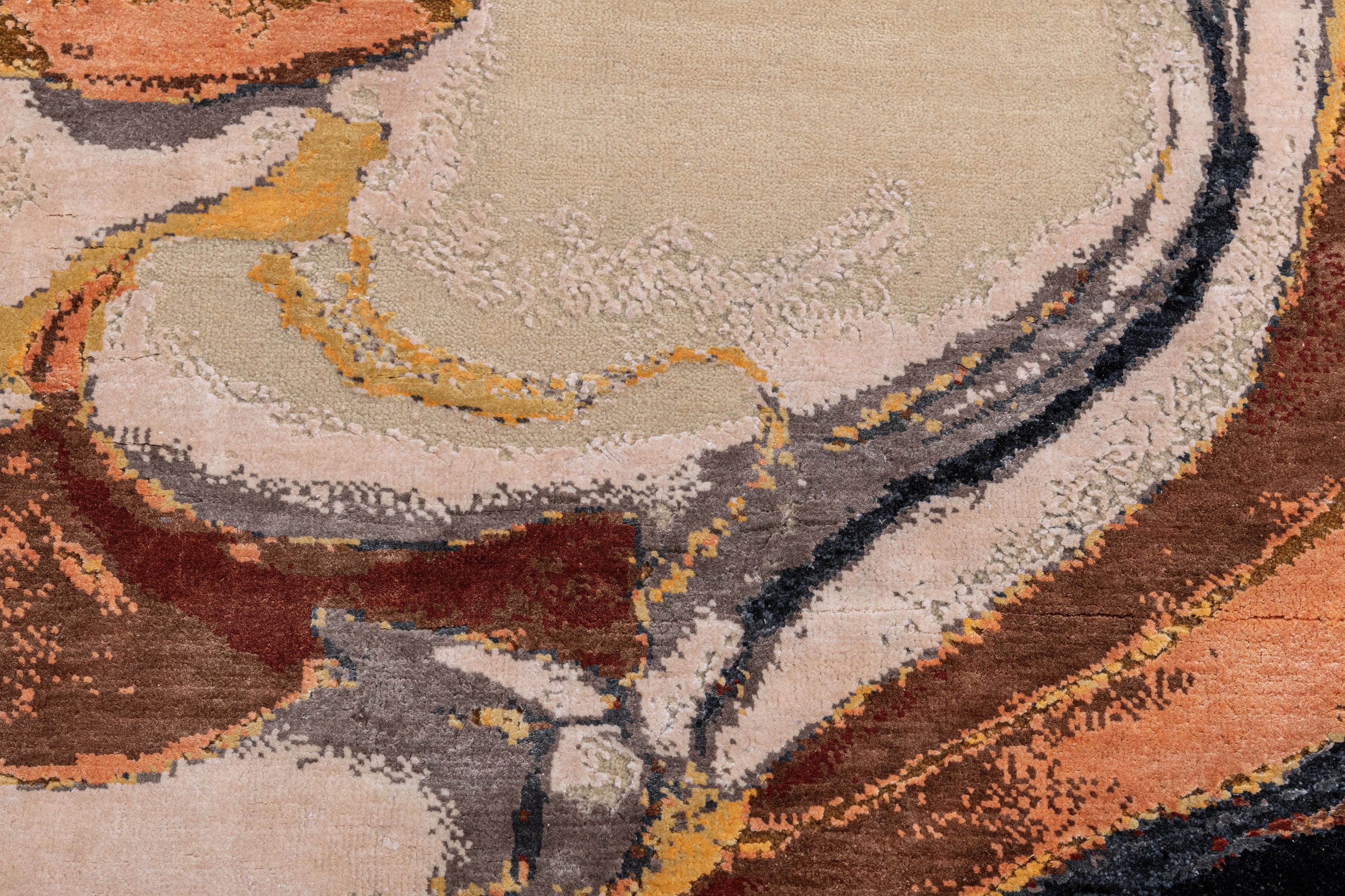 Hand Knotted Modern Contemporary Carpet 3
