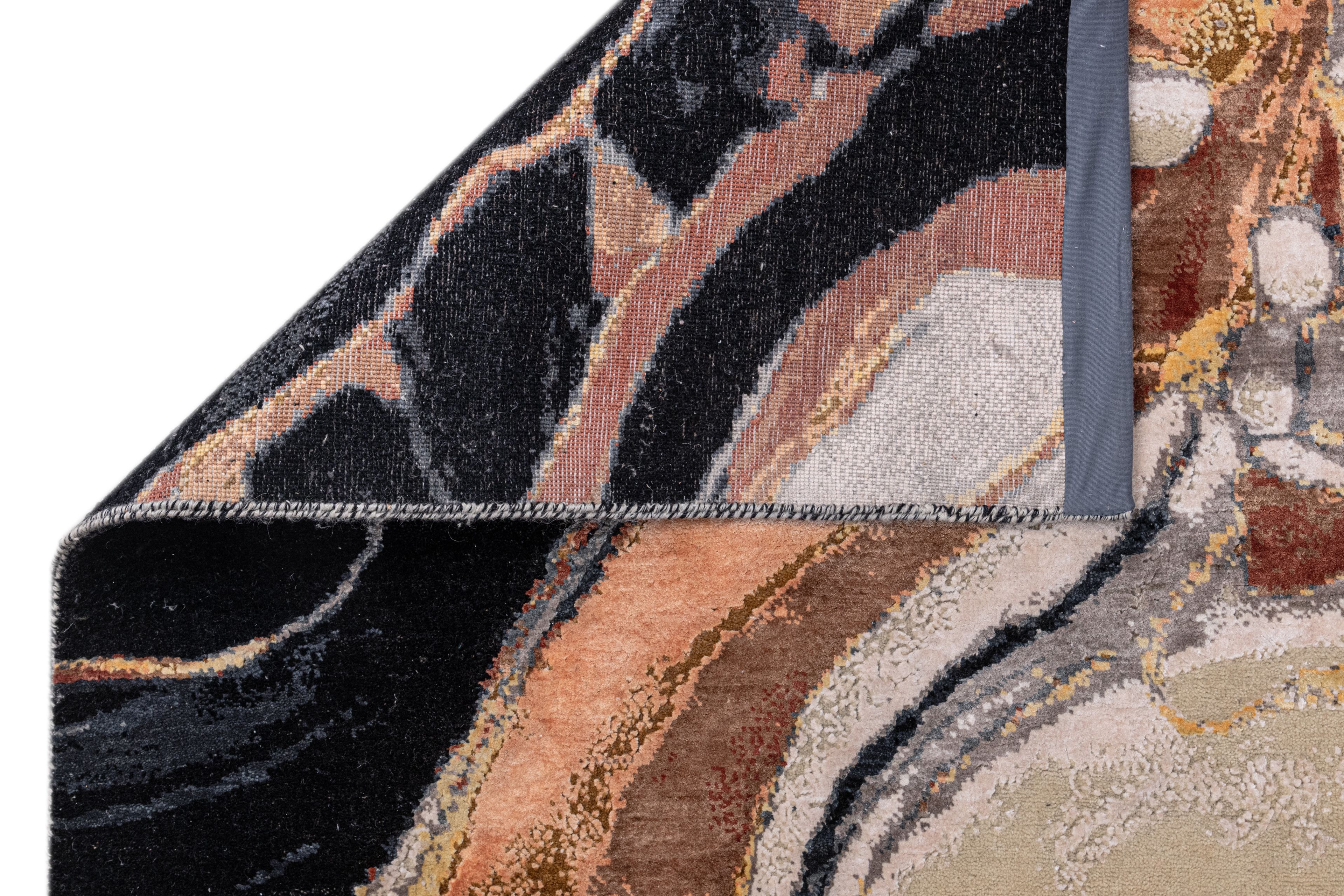 Hand Knotted Modern Contemporary Carpet 5