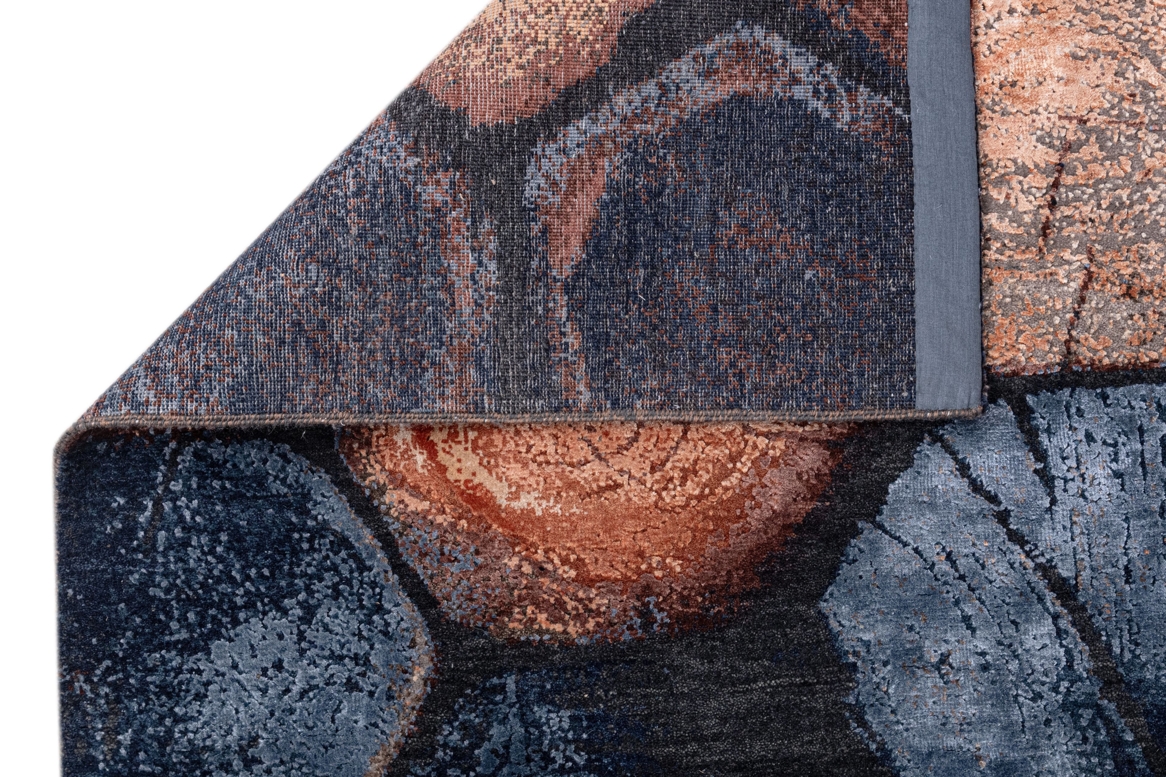 Hand Knotted Modern Contemporary Carpet 5