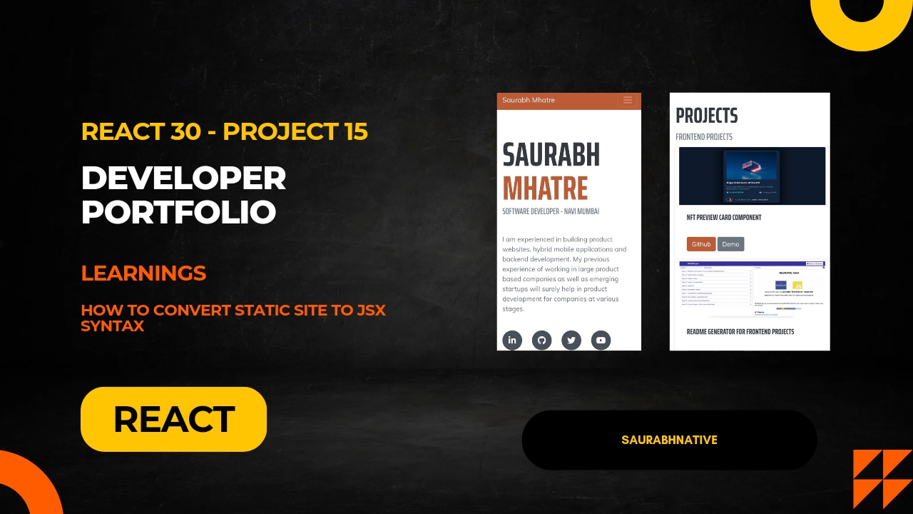 Building Developer Portfolio