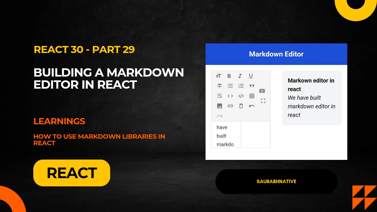 Building a Markdown Editor