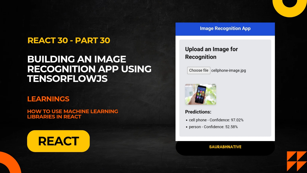 Building an Image Recognition App using TensorflowJS