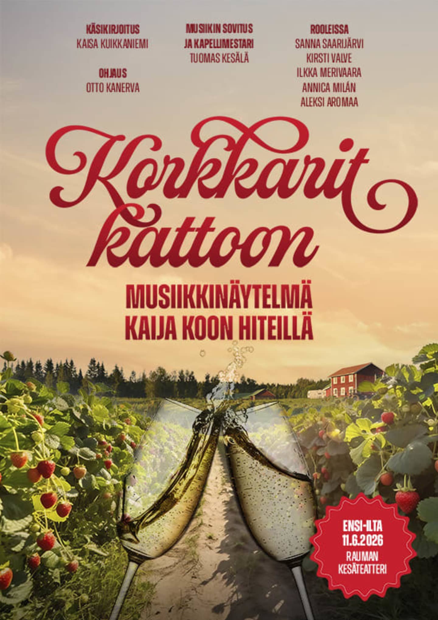 Korkkarit kattoon
