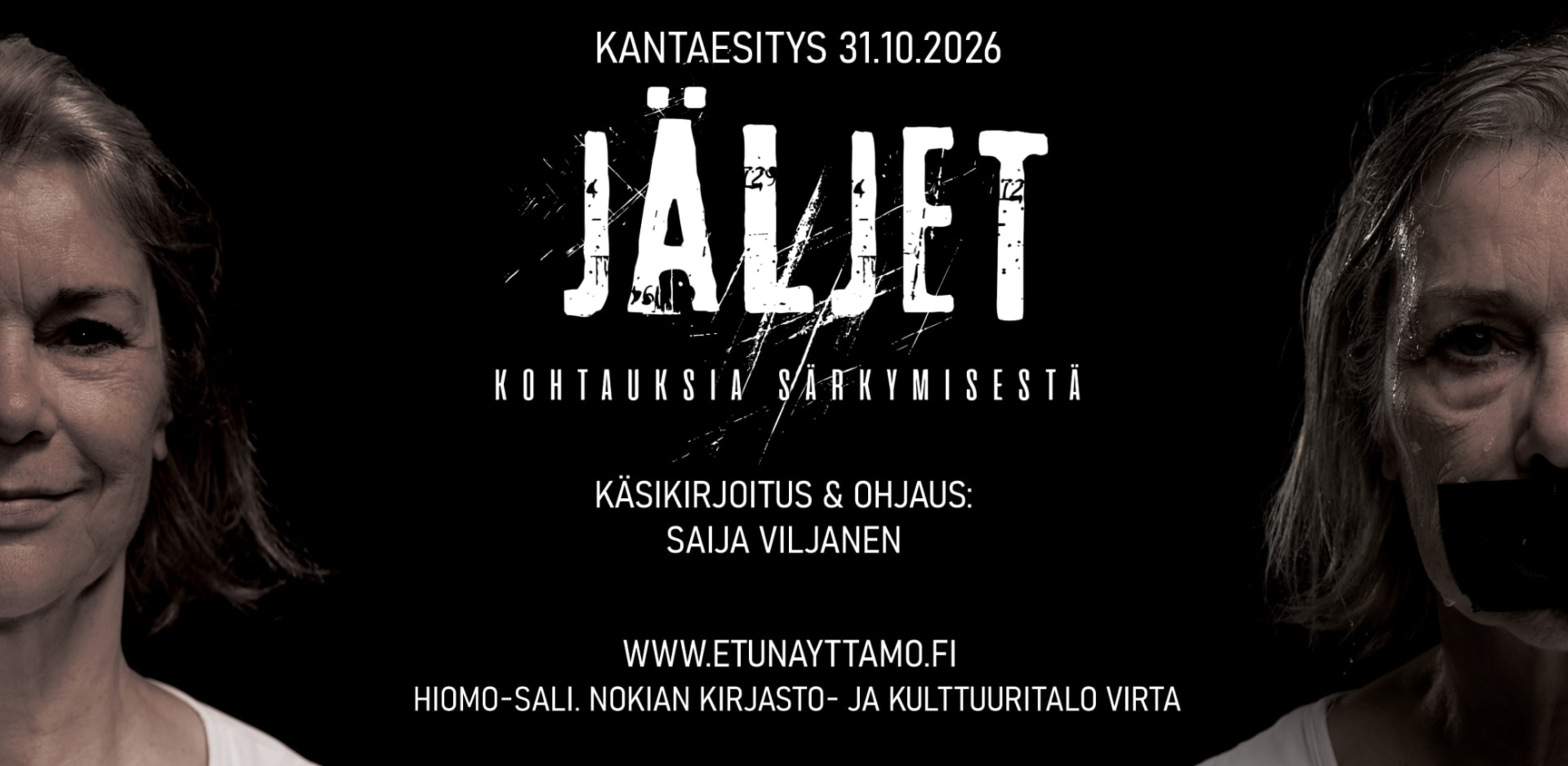 Ensi-illassa syksyllä 2026 kantaesitys: Jäljet – kohtauksia särkymisestä