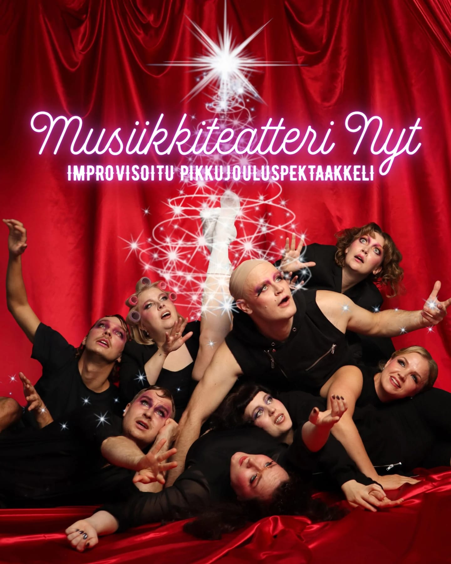 Improvisoitu pikkujouluspektaakkeli-juliste