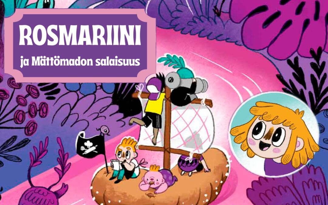 Rosmariini ja Mättömadon salaisuus – Fallkullan kesäteatteri 2026-juliste