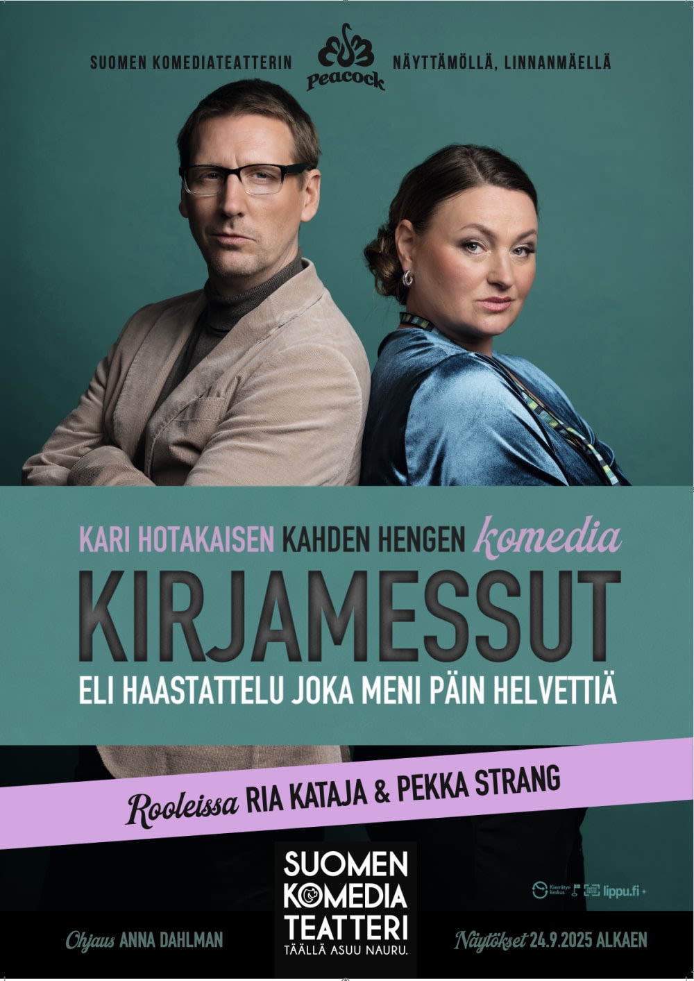 KIRJAMESSUT –  Eli haastattelu, joka meni päin helvettiä-juliste