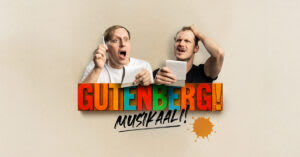 GUTENBERG! MUSIKAALI-juliste