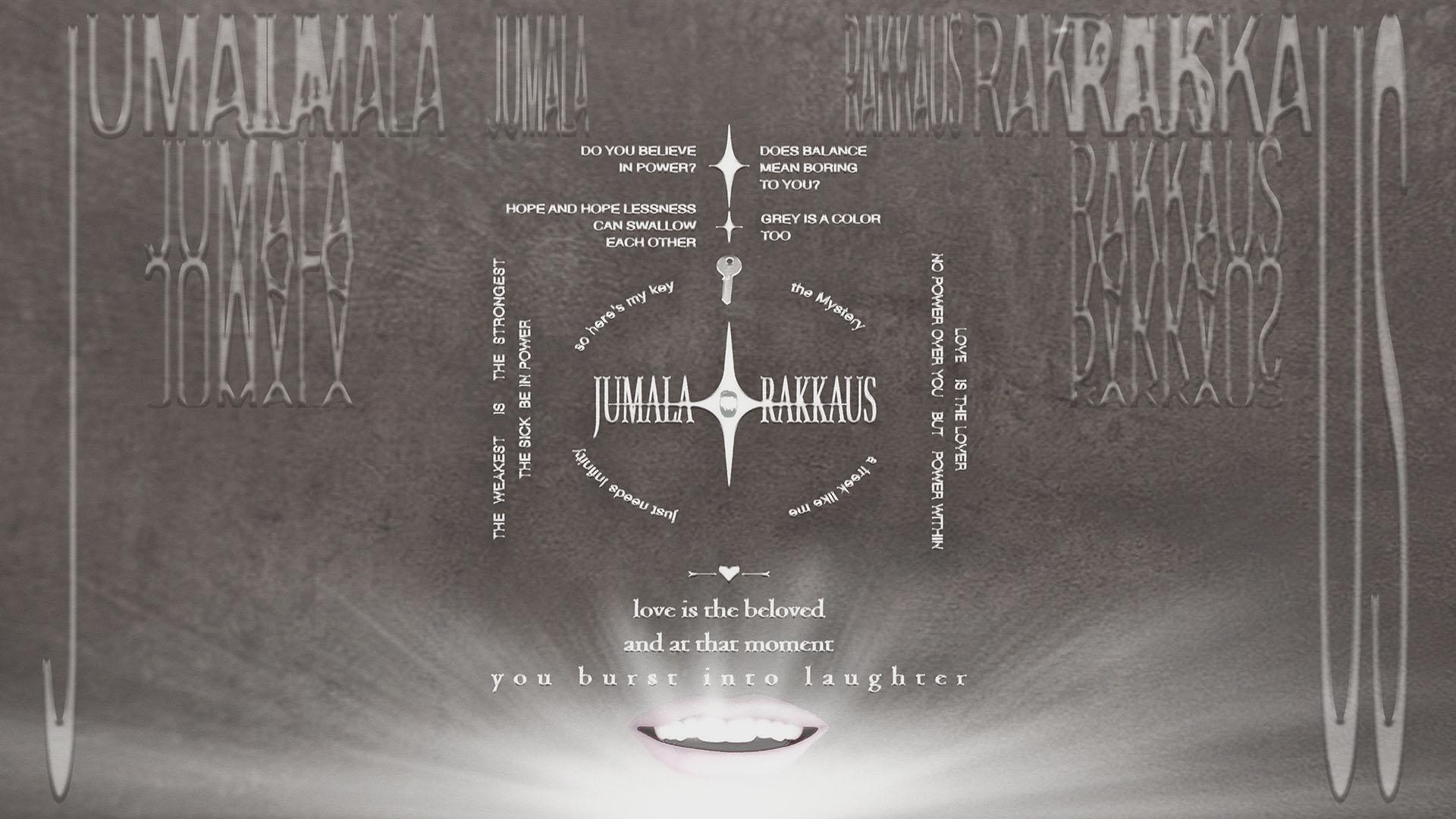 JUMALA=RAKKAUS-juliste