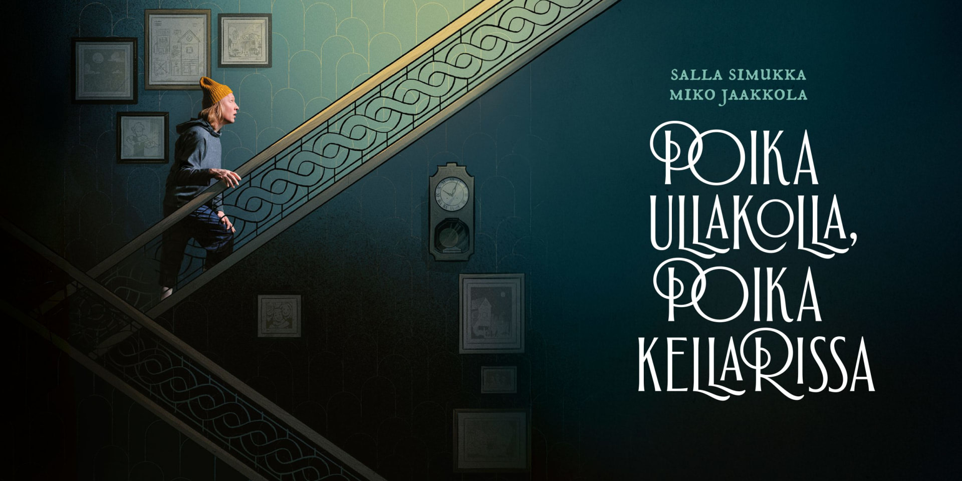 Poika ullakolla, poika kellarissa-juliste