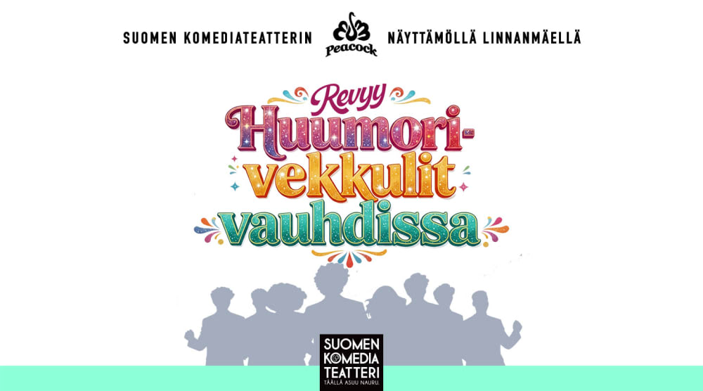 Huumorivekkulit vauhdissa -revyy – rakkaus voittaa kuitenkin-juliste