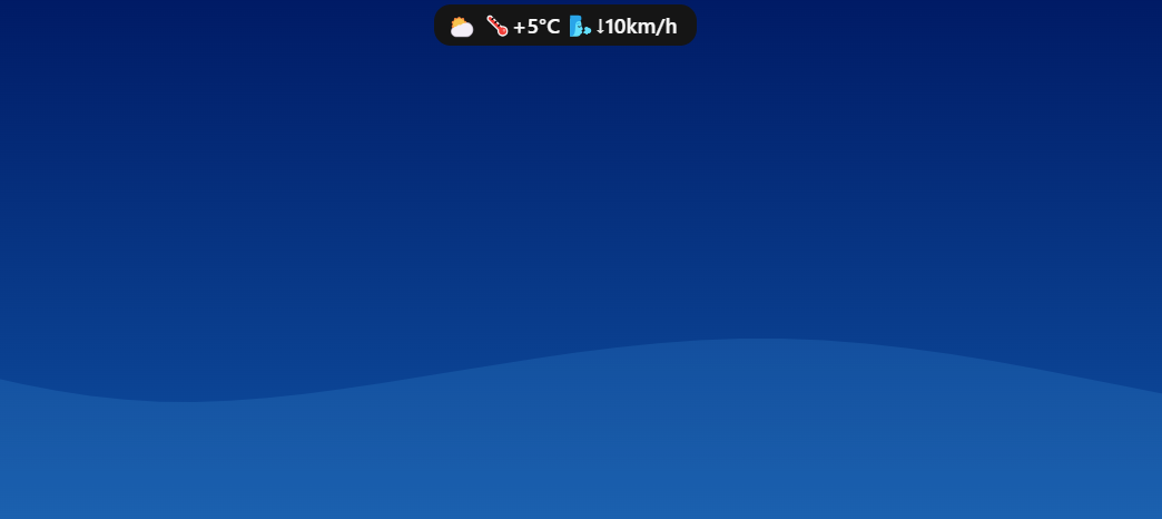 Weather for Toolbar - Seelen Plugin banner