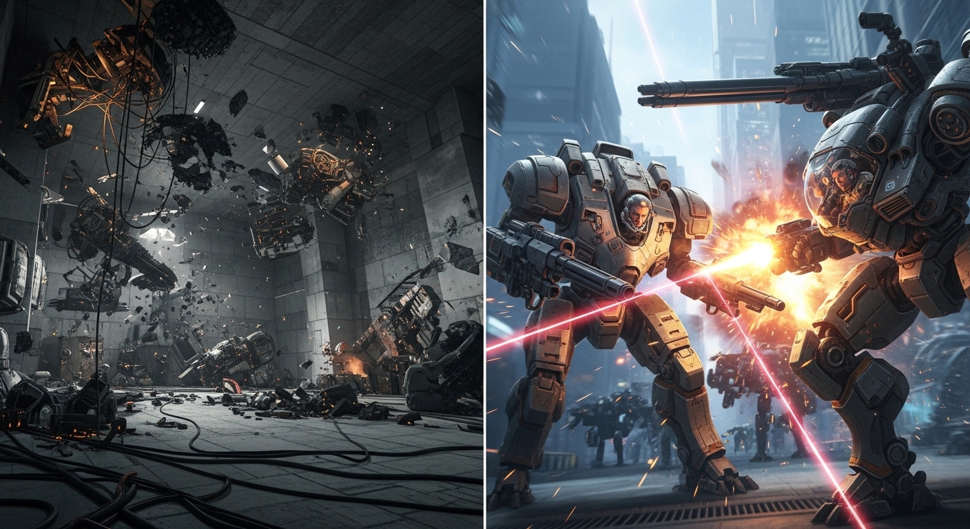 Control game mod and Northstar Titanfall 2 modded gameplay comparison