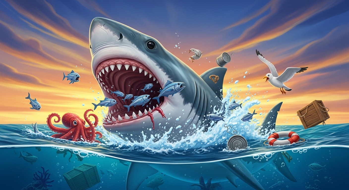 Hungry Shark Evolution MOD APK — Unlimited Money & Gems Unlocked
