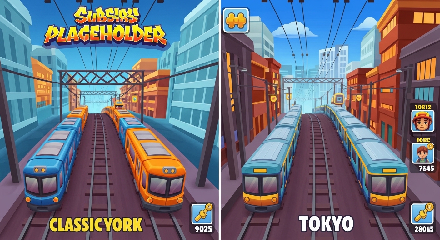 Subway Surfers classic vs Tokyo world tour comparison