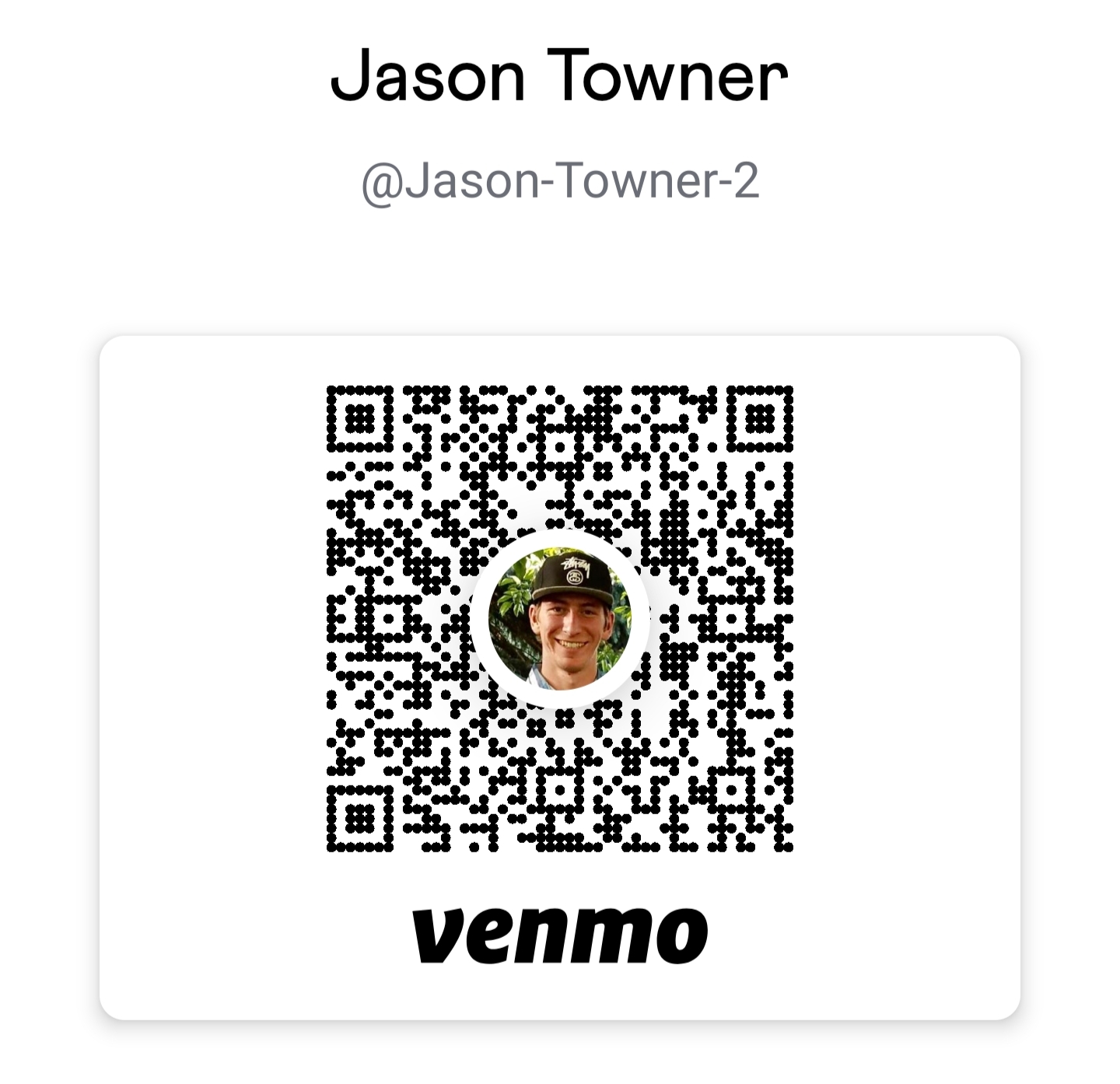 Venmo QR Code for Jason Towner