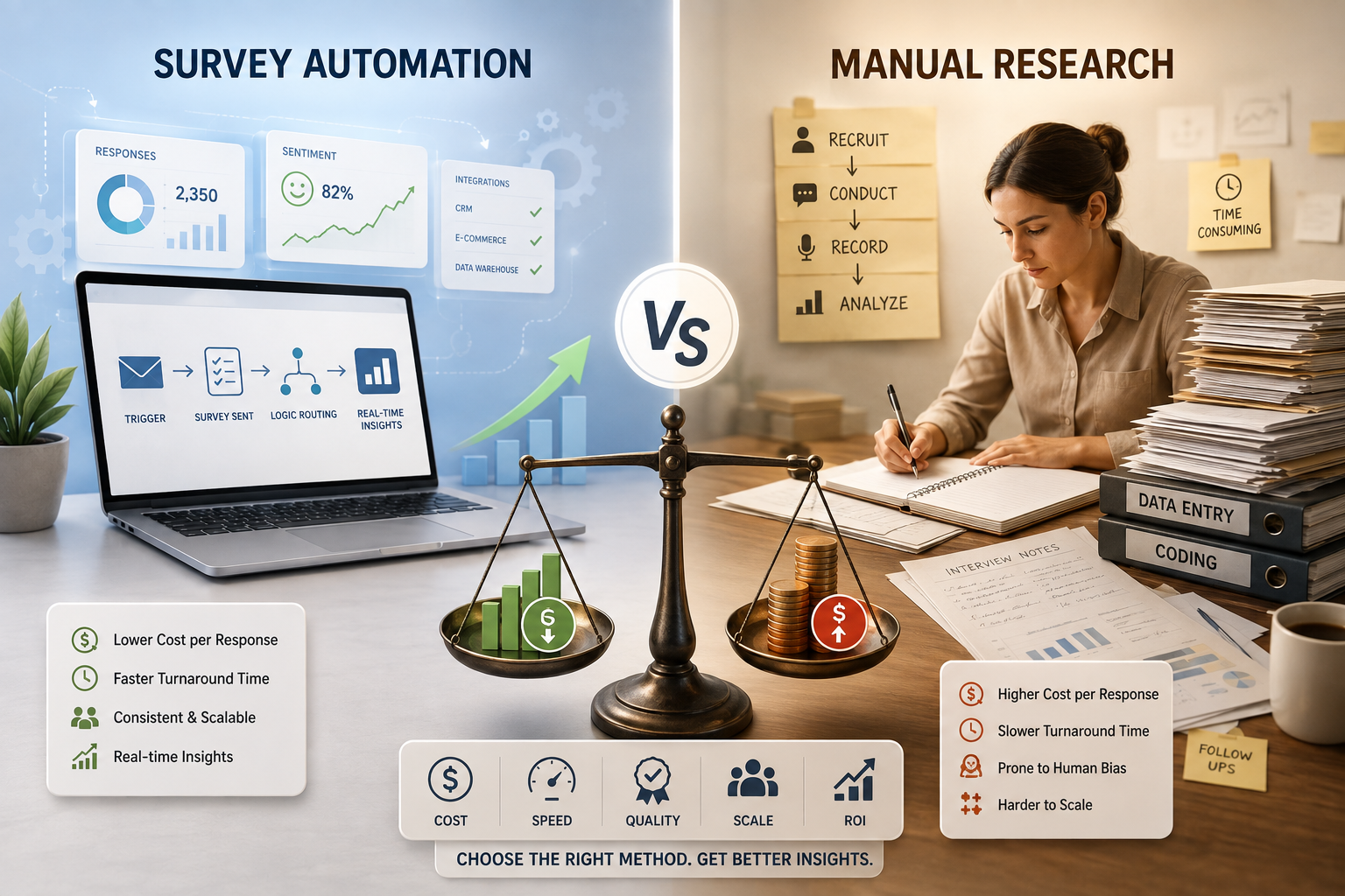 Survey Automation vs Manual Research: Which Delivers Better ROI?