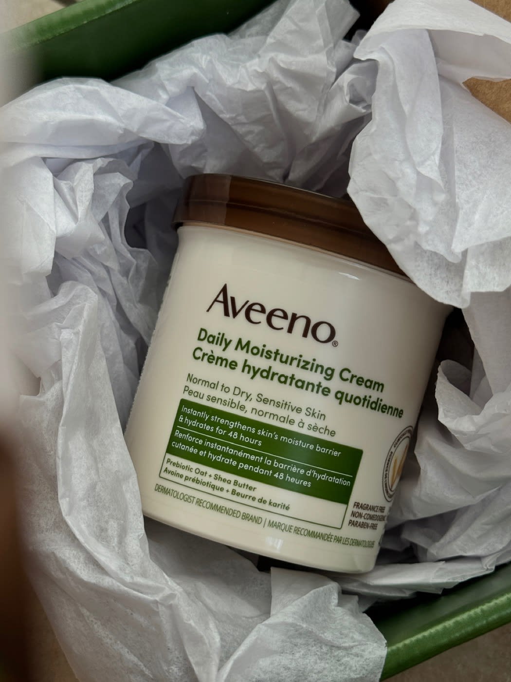 Aveeno product unboxing photo