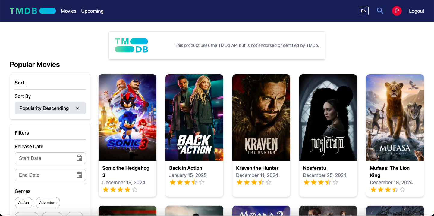 Explore And Search Movies