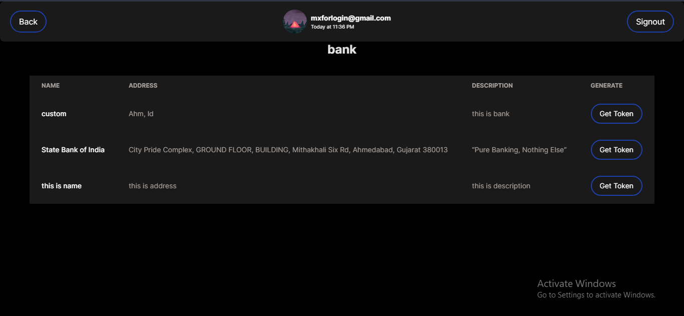 Token Registration screenshot 4