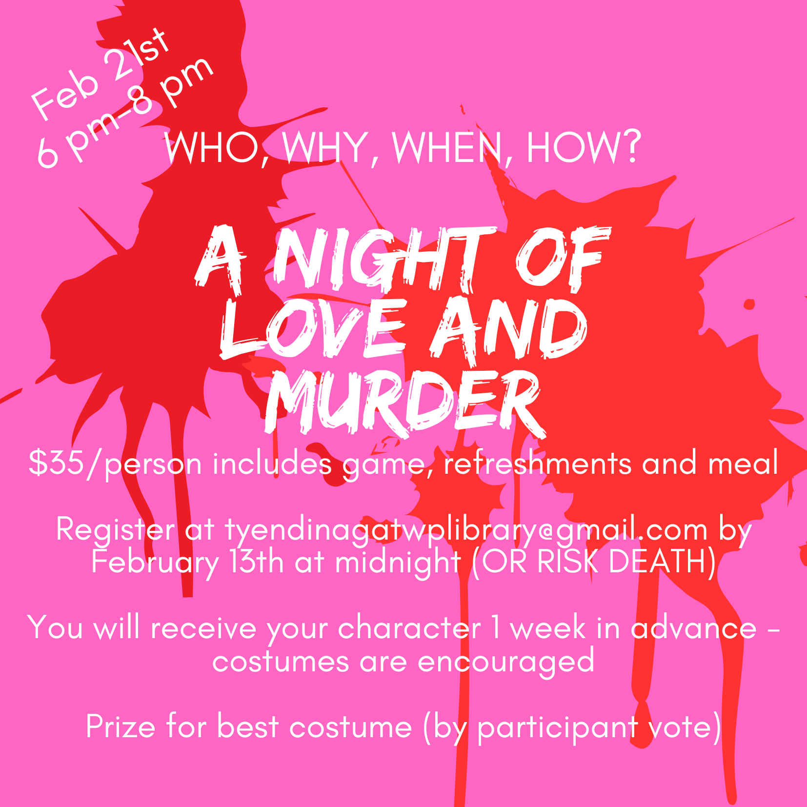 Murder Mystery Fundraiser