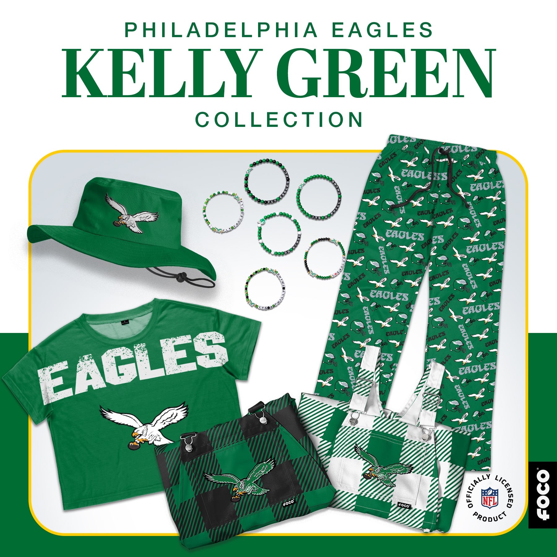 Philadelphia Eagles Kelly Green Collection