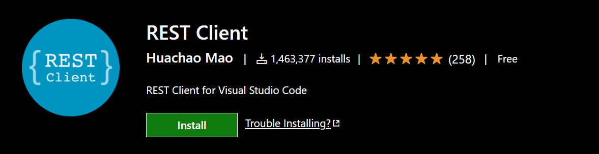 Rest Client in the VS Code Marketplace