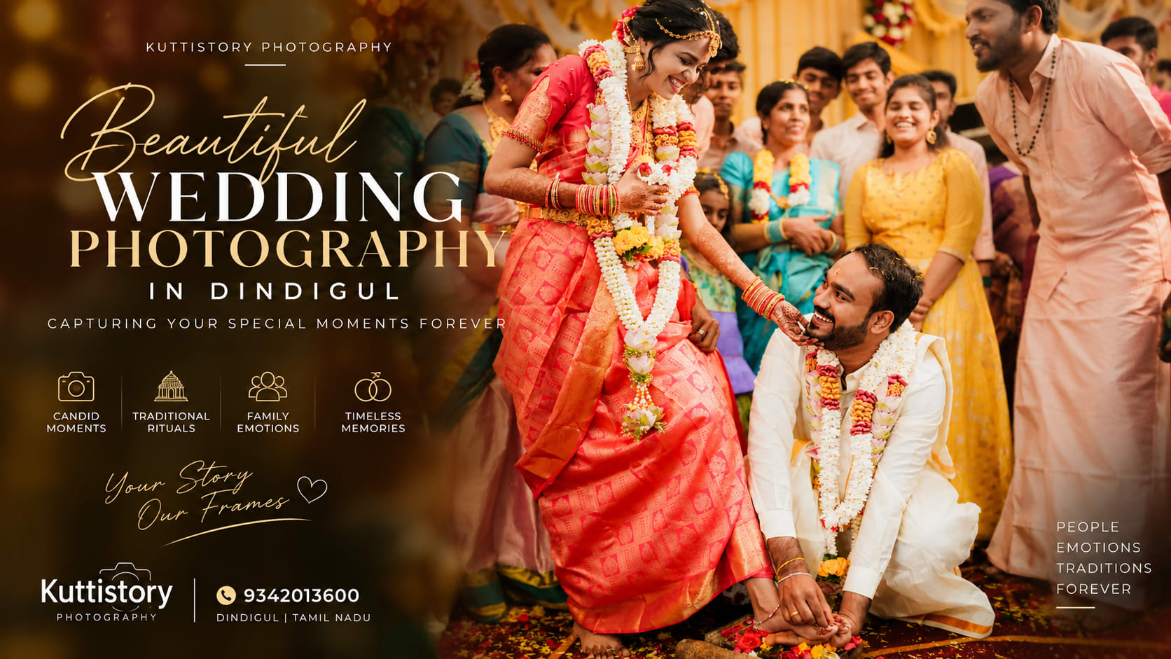 Best wedding photography in Dindigul – candid Tamil wedding couple photography