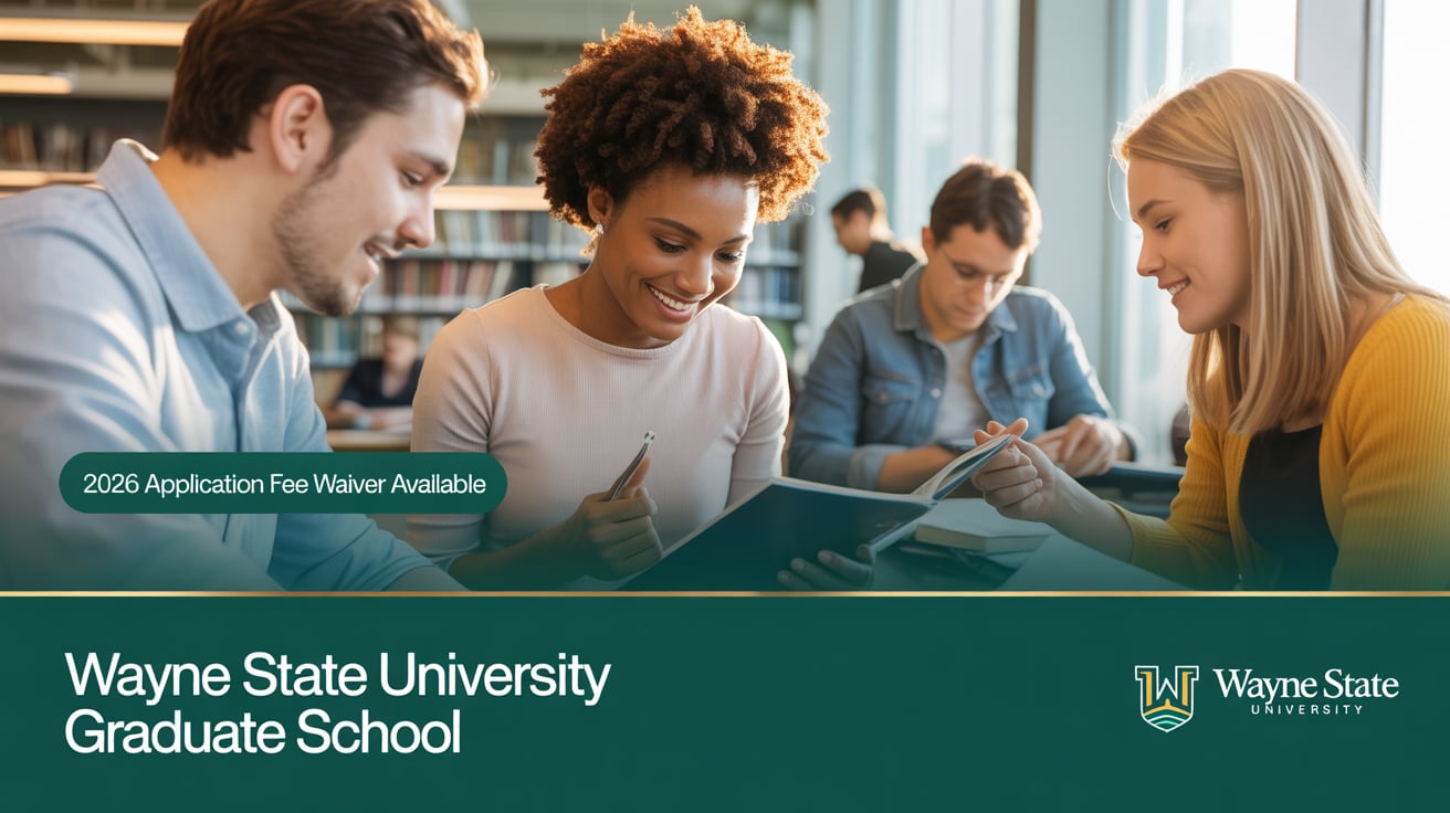 Wayne State University Graduate School – Application Fee Waiver for 2026