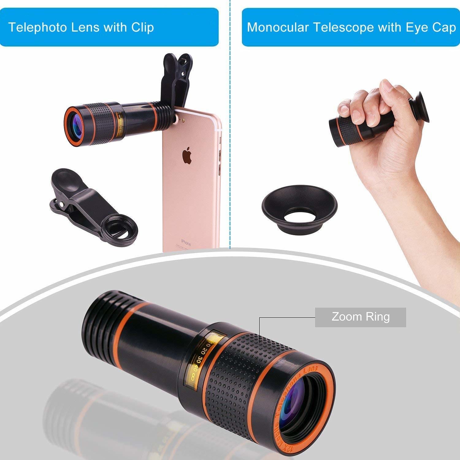 8x Long Focus Mobile Phone Lens 8x Mobile Phone Telescope Hd Camera Lens External Zoom Special Effect Lens - Image 5