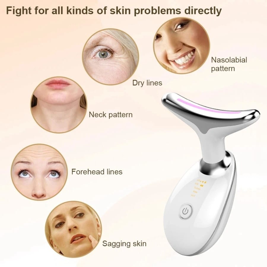 Face Massager Anti-Wrinkle Face Device 3 Modes 45°C Neck Lifting Massagers LED High Frequency Beauty Instrumen EMS Face Massage for Women - Image 41