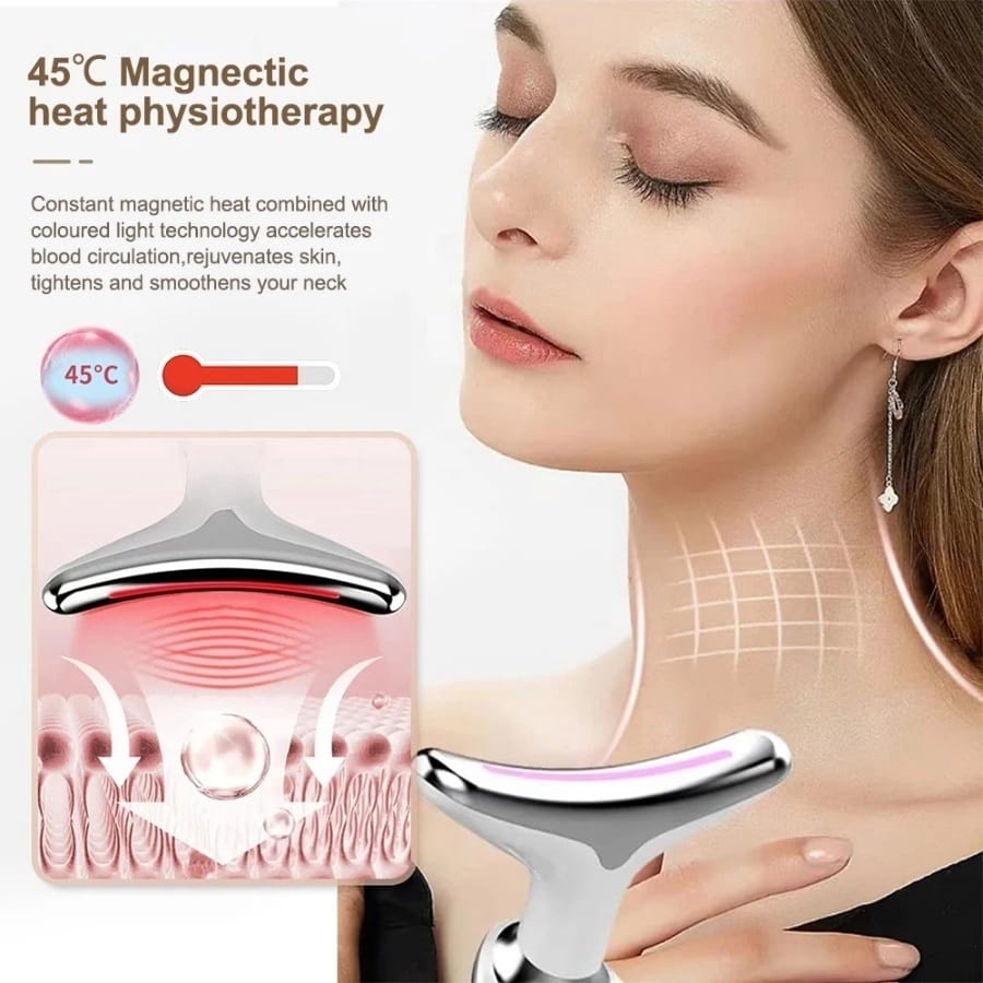 Face Massager Anti-Wrinkle Face Device 3 Modes 45°C Neck Lifting Massagers LED High Frequency Beauty Instrumen EMS Face Massage for Women - Image 27